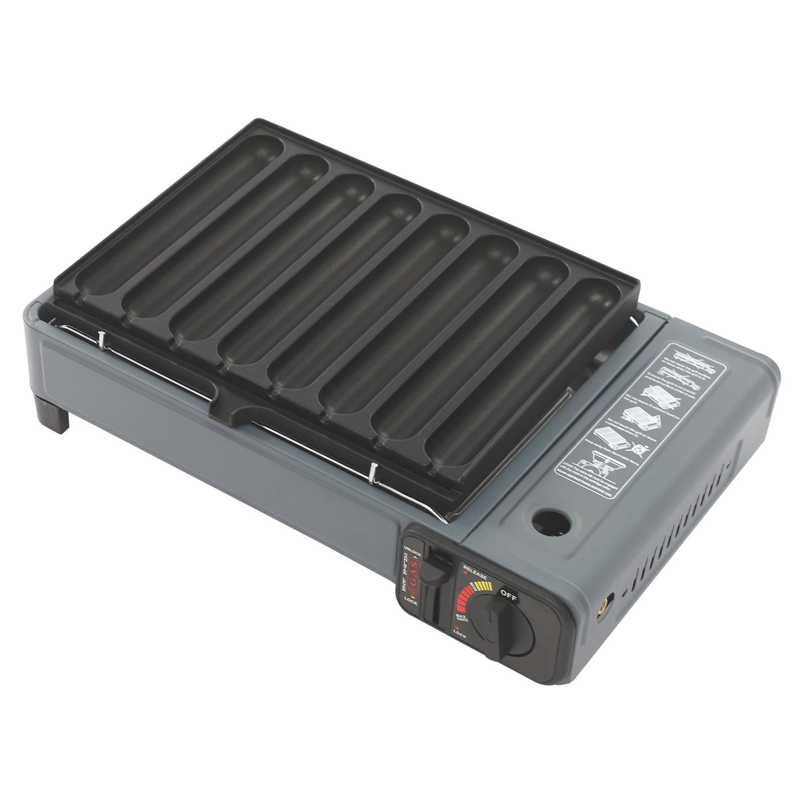Generic Portable Butane Stove Tabletop BBQ Grill (Black, 7.5 lb) mrj8c