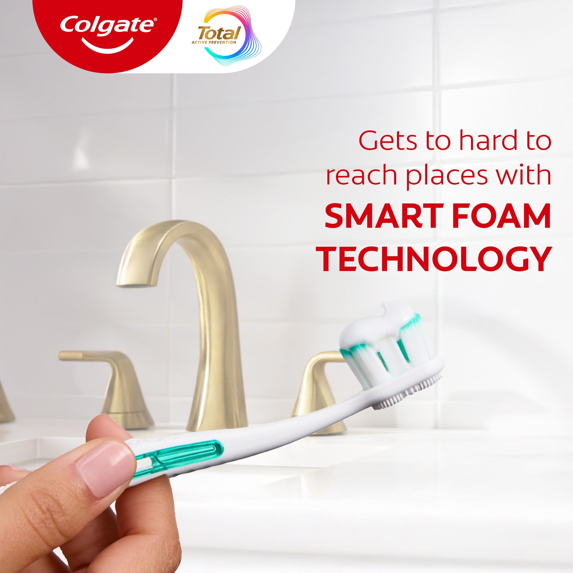 Colgate Total Plaque Pro Release Whitening Toothpaste (Mint, 3.0 oz) 8oebv