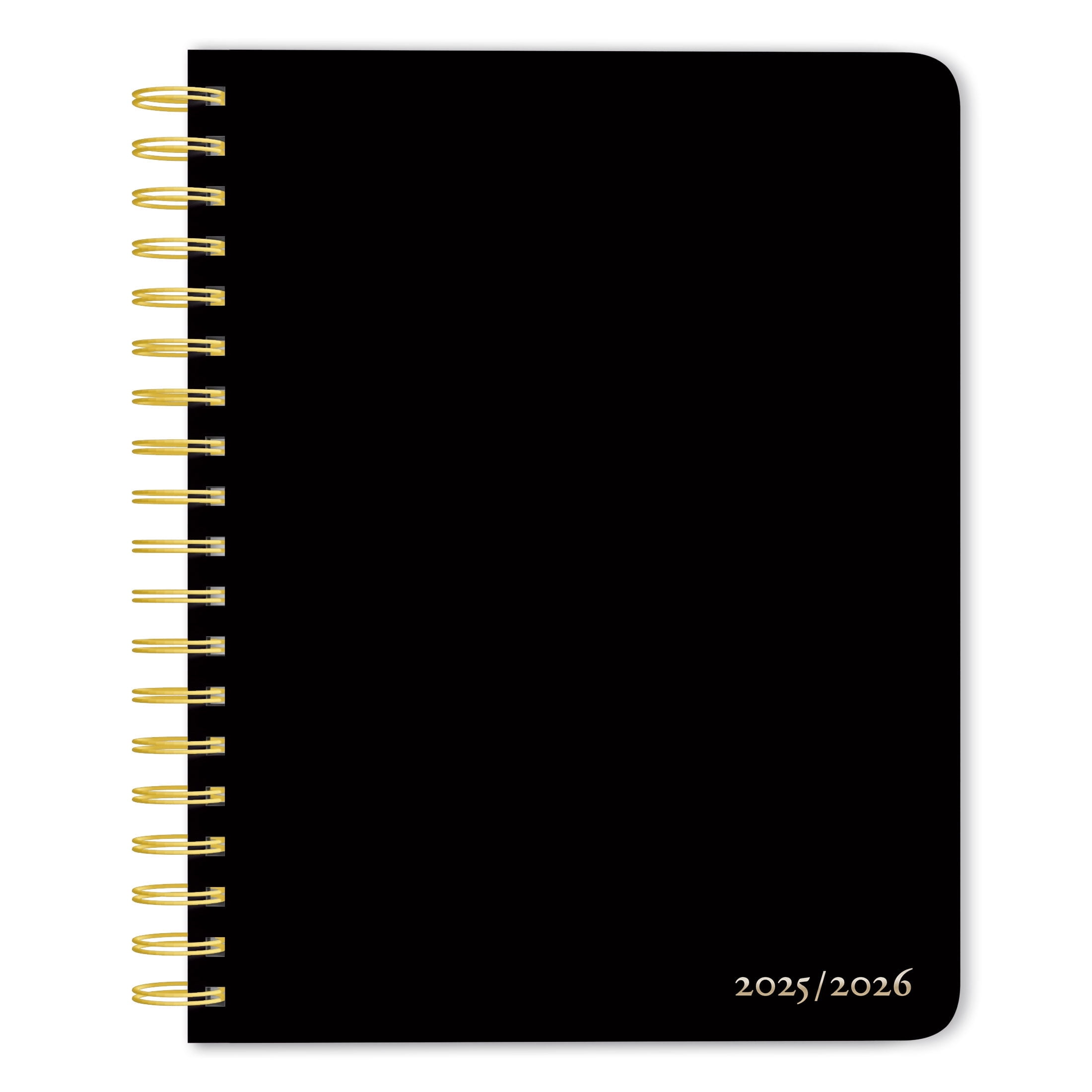 Plato Weekly Academic Desk Planner, 18-Month Organizer, July 2025 - December 2026 (Black, 6 in x 7.75 in) h7ds4