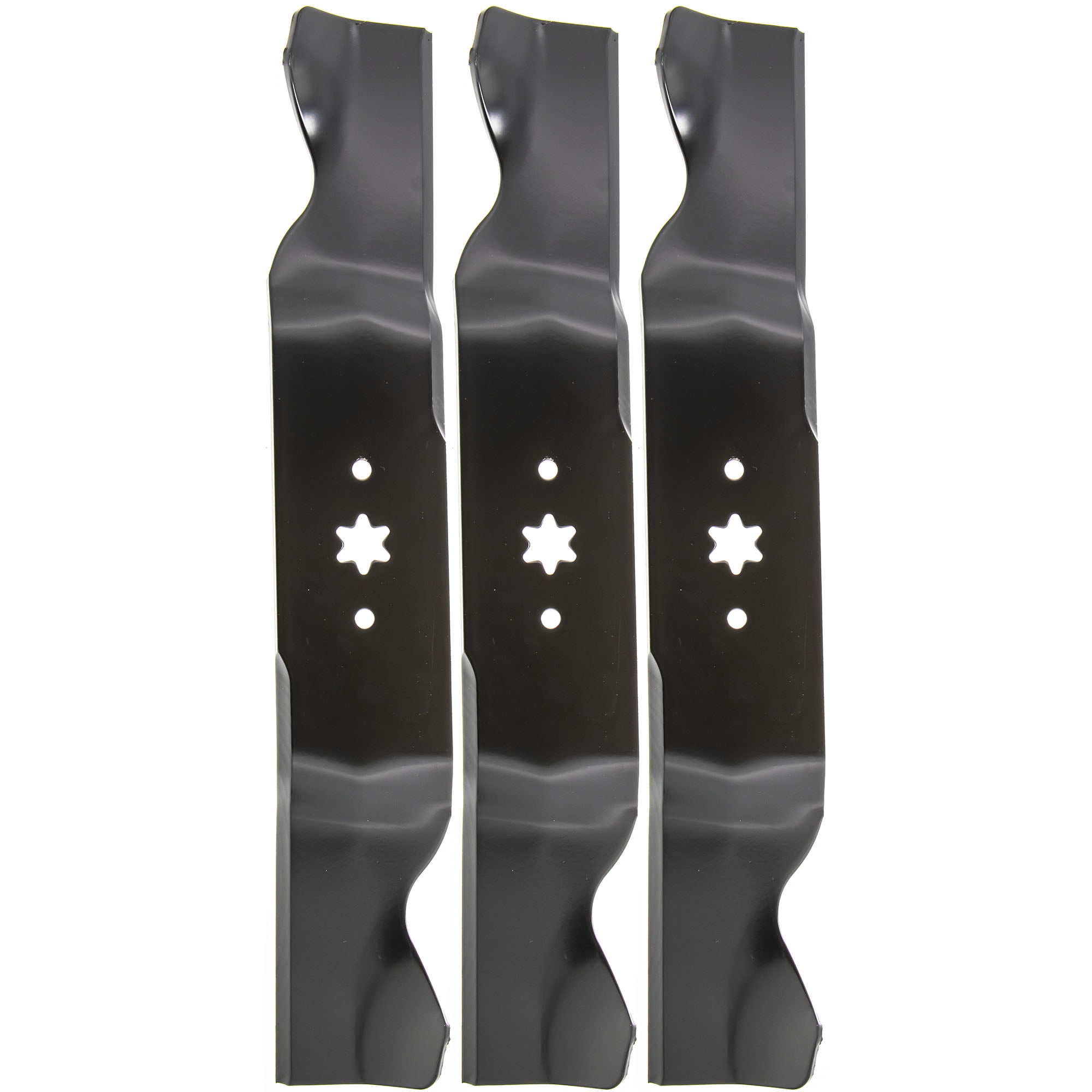 Cub Cadet 942-0677B High Lift Mower Blades for 54-inch Decks (3-Pack, 18.5 in) v9zof