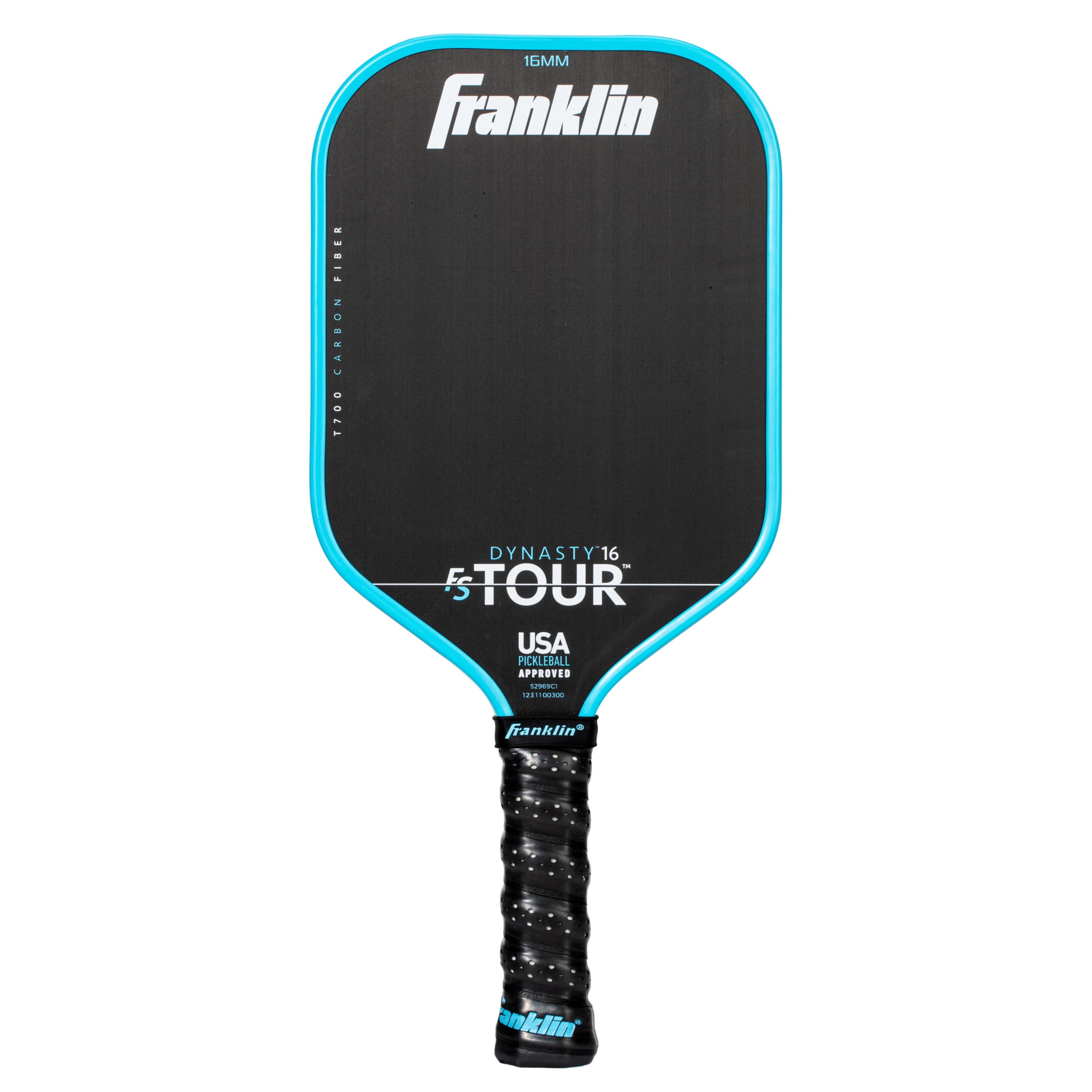 Franklin Sports FS Tour Series Carbon Fiber Pickleball Paddle (Blue, 8.8 oz) psgqa