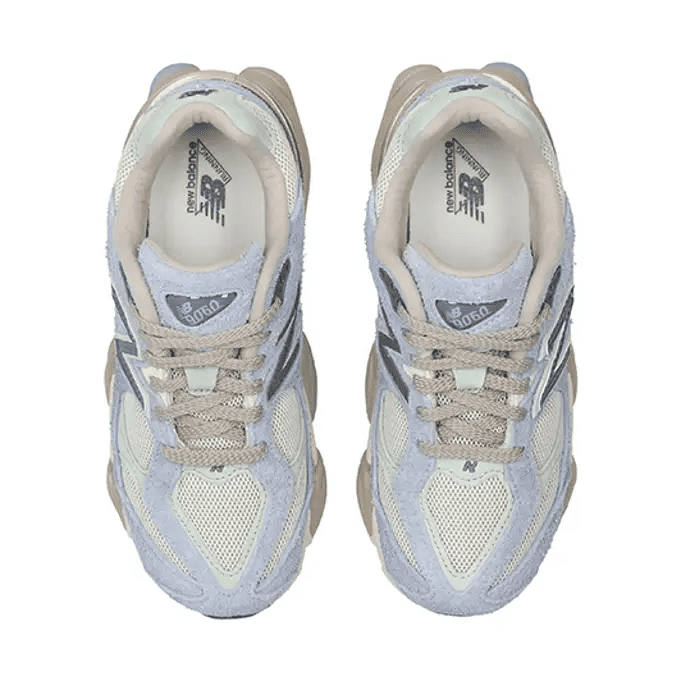 New Balance 9060 Lifestyle Sneakers (Beige/Tan/Blue, 7 US Big Kid) ym1ho