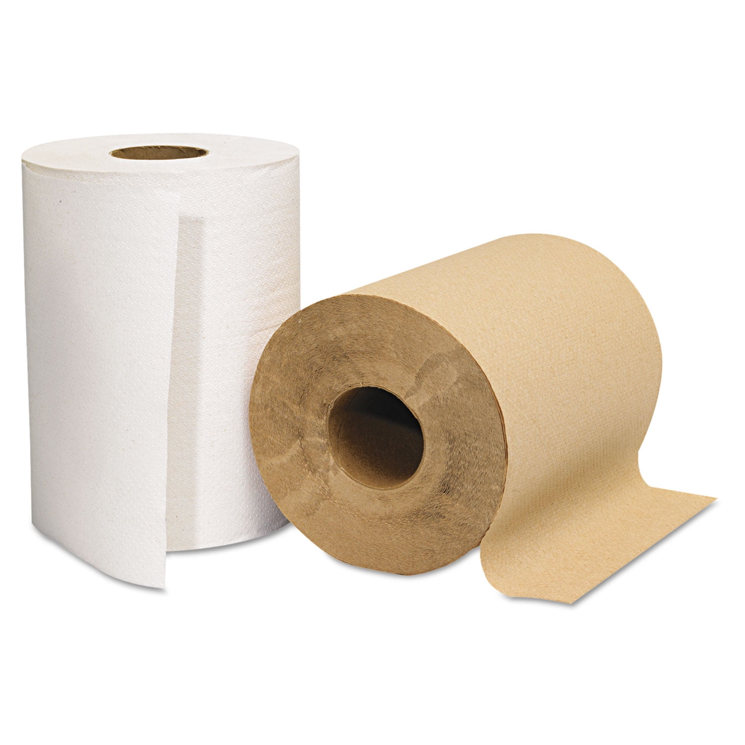 GEN Hardwound Paper Towels, 1-Ply, Absorbent Hand Drying Rolls (Brown, 6 Rolls, 800 ft per roll) vy8w2