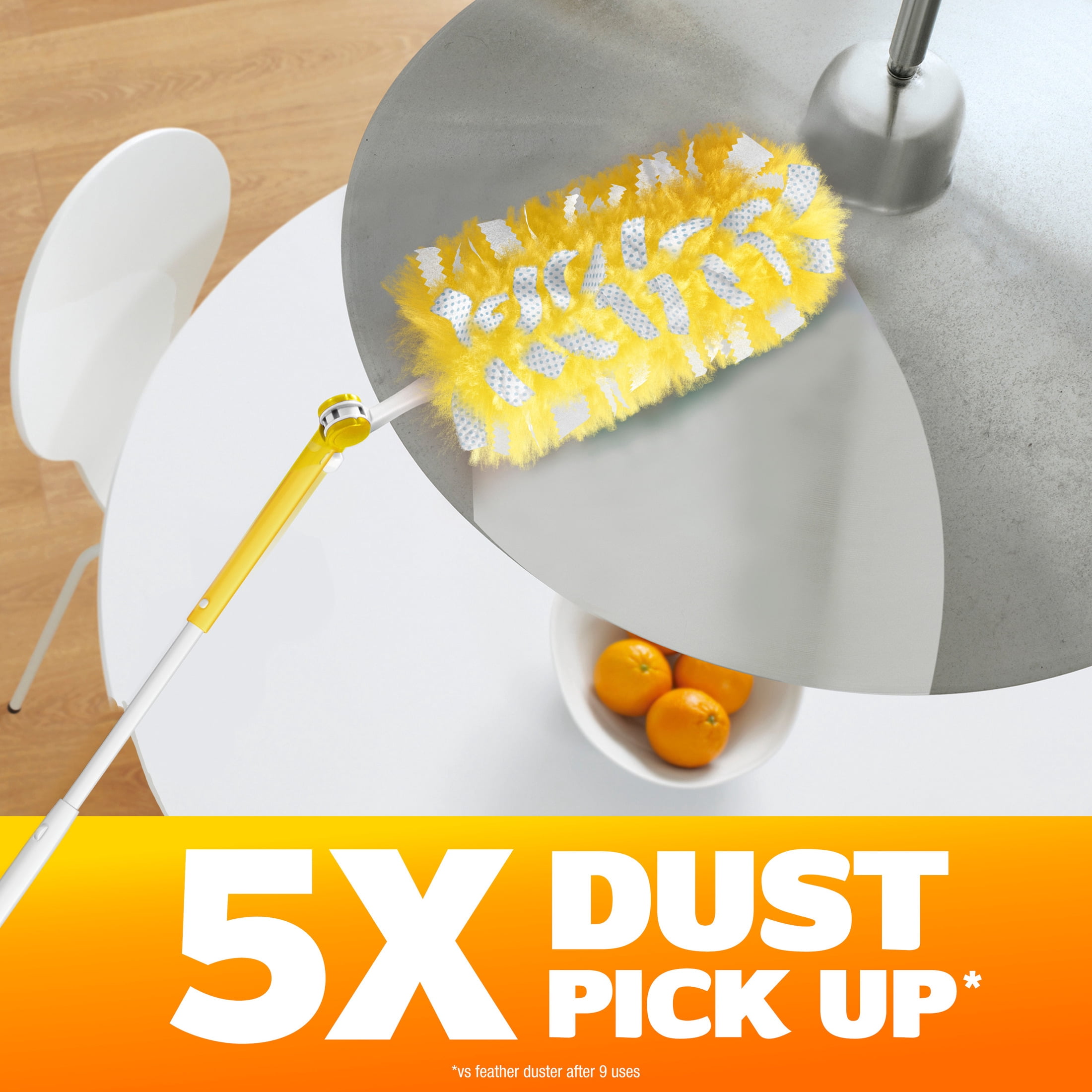 Swiffer Heavy Duty Extendable Duster Kit with Refills (Unscented, 3 ft Handle, 3 Count) pegya
