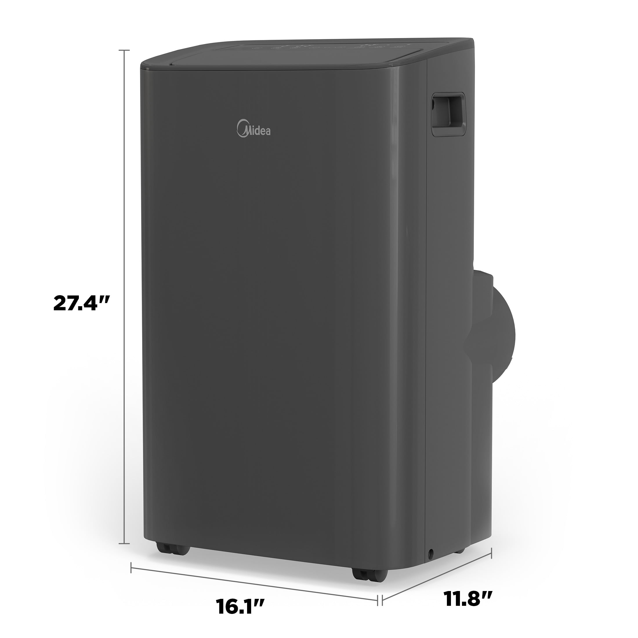 Midea Smart Portable Air Conditioner with Remote and Voice Control (Gray, 350 sq. ft. Coverage) sx613