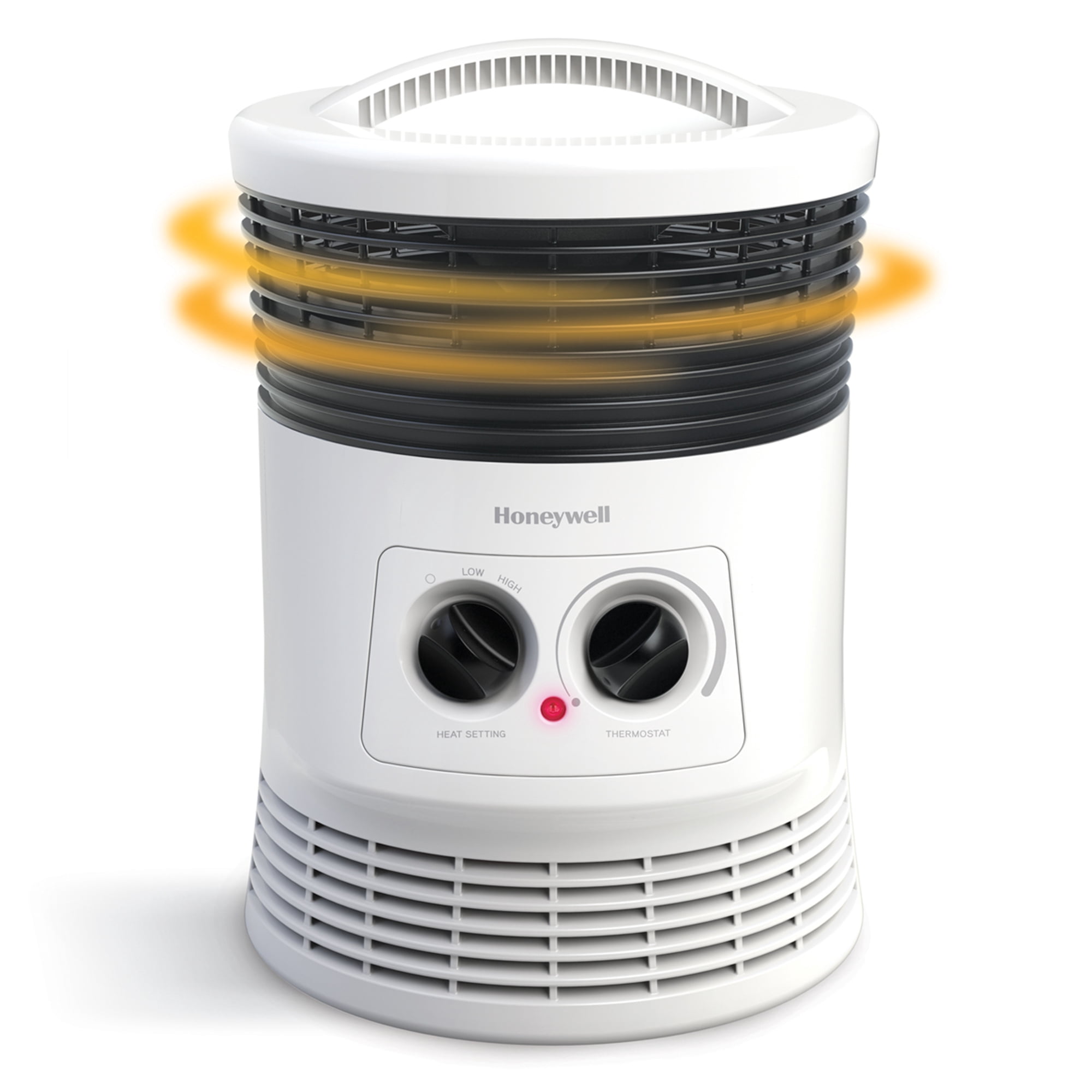 Honeywell 360 Surround Electric Space Heater, Portable Indoor Room Heater with Adjustable Thermostat (White, 1 Unit) hsklq