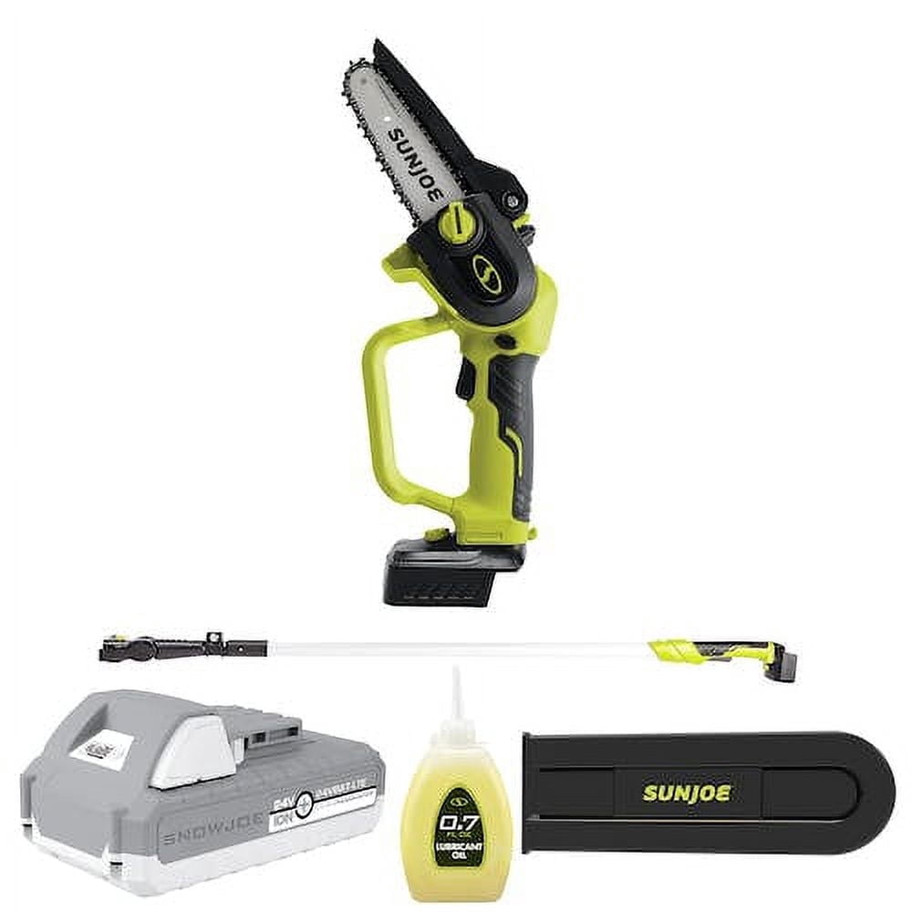 Sun Joe iON+ 24V Cordless Extendable Pole Saw (Black, 12 ft Reach) z7p9v
