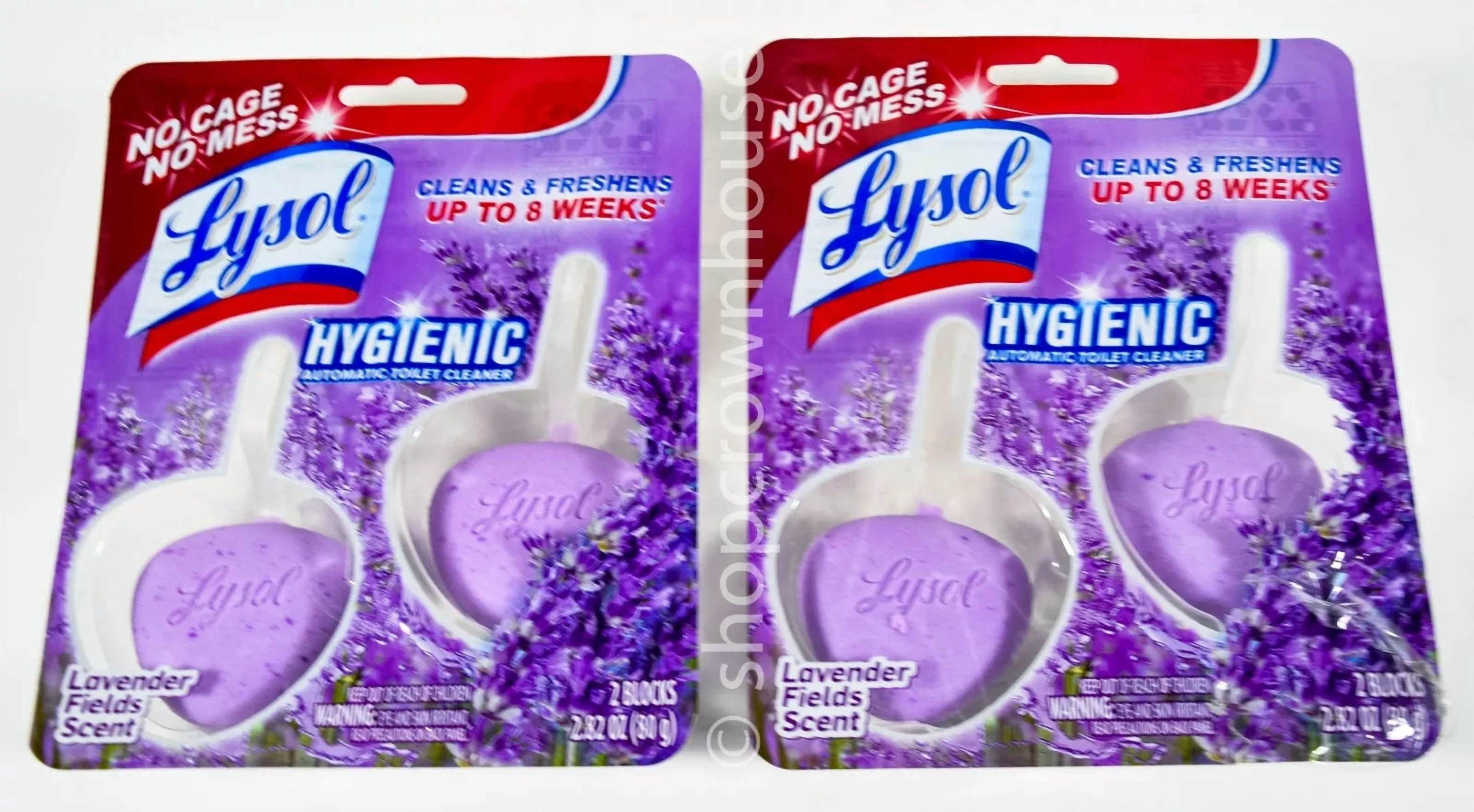 Lysol Automatic Toilet Bowl Cleaner, Lavender Fields Scent (2 Count) kg1kb