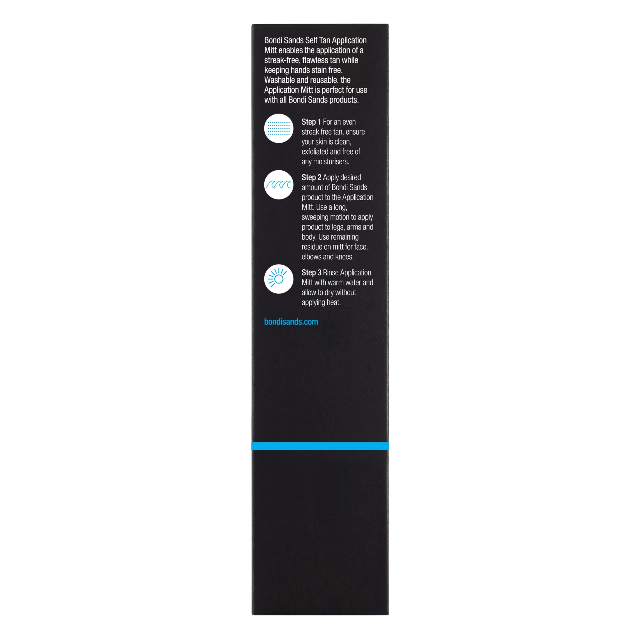 Bondi Sands Self-Tanner Foam Application Mitt (Black, 1 Count) k2i62