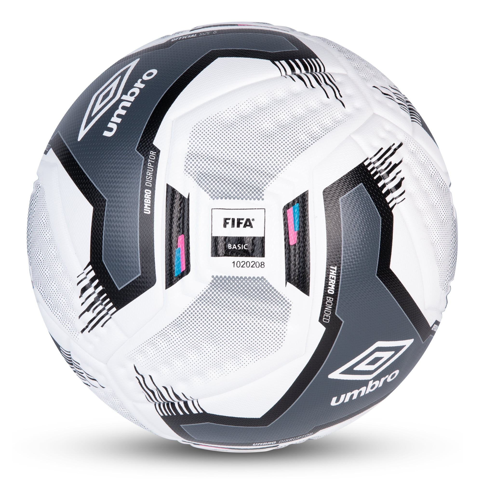 Umbro Disruptor Soccer Ball Match-Ready Performance (White, Size 5) lt6sc