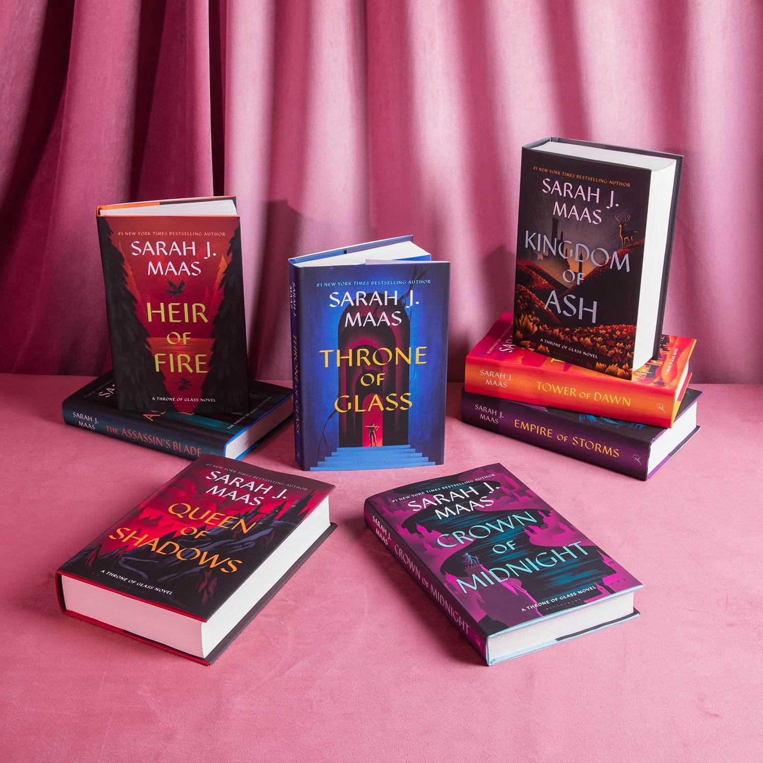 Sarah J. Maas Throne of Glass Hardcover Box Set (Complete Series Collection) bhoz7