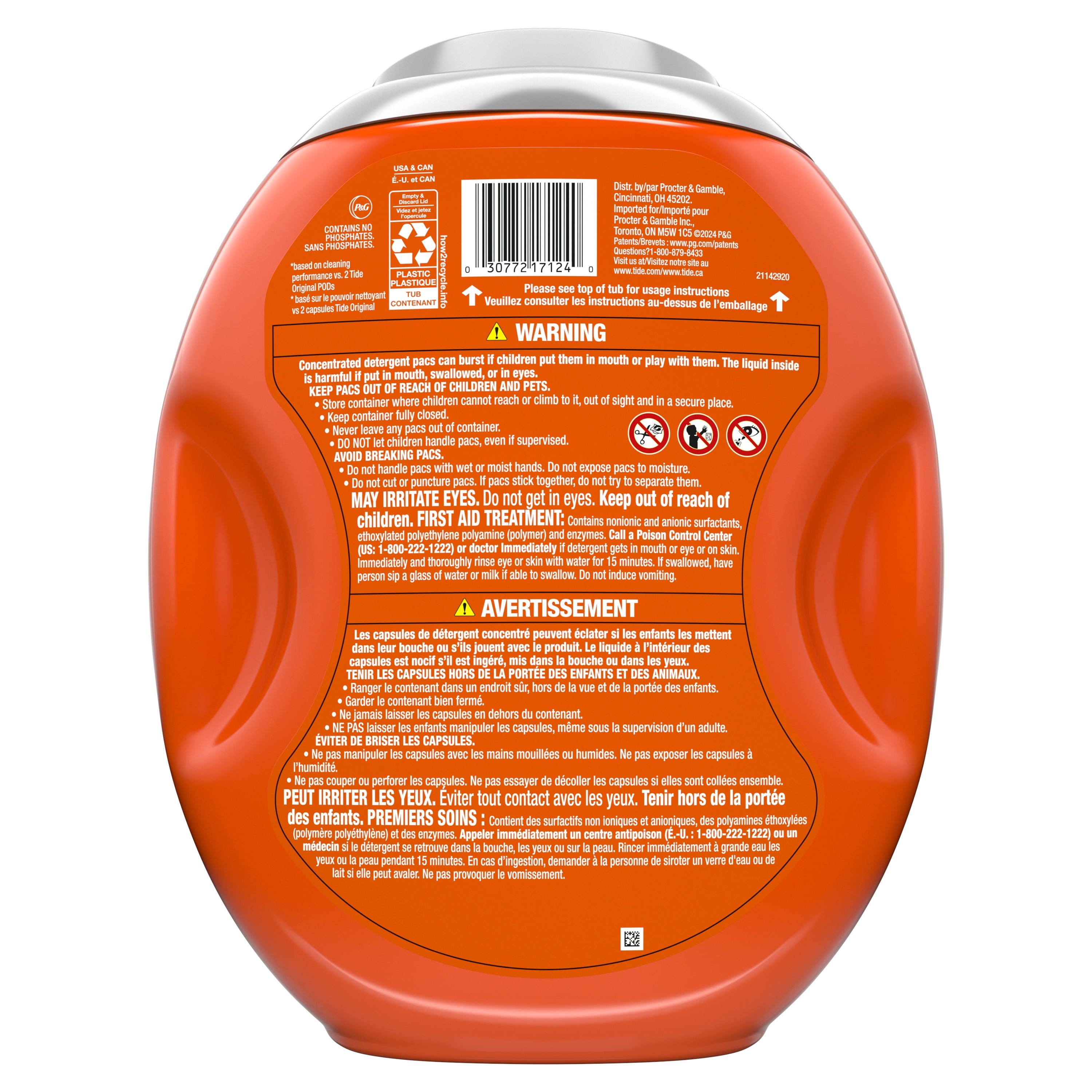 Tide PODS Laundry Detergent Pacs, Oxi Boost Power with Stain Remover (45 Count) x7hn6
