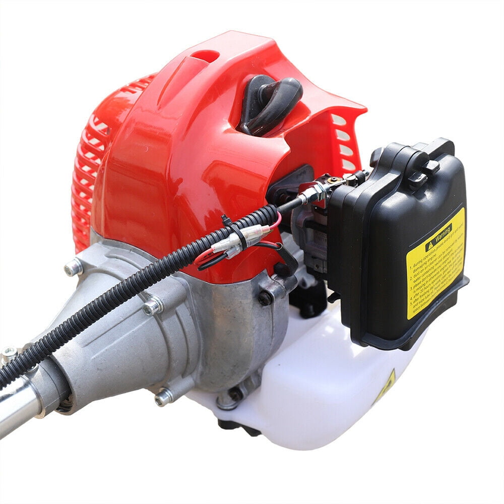 Wuzstar Mini Garden Tiller Cultivator, 42.7cc 2-Stroke Gas Powered Weeding Machine (9 in Width, 59 in Length) tgz70