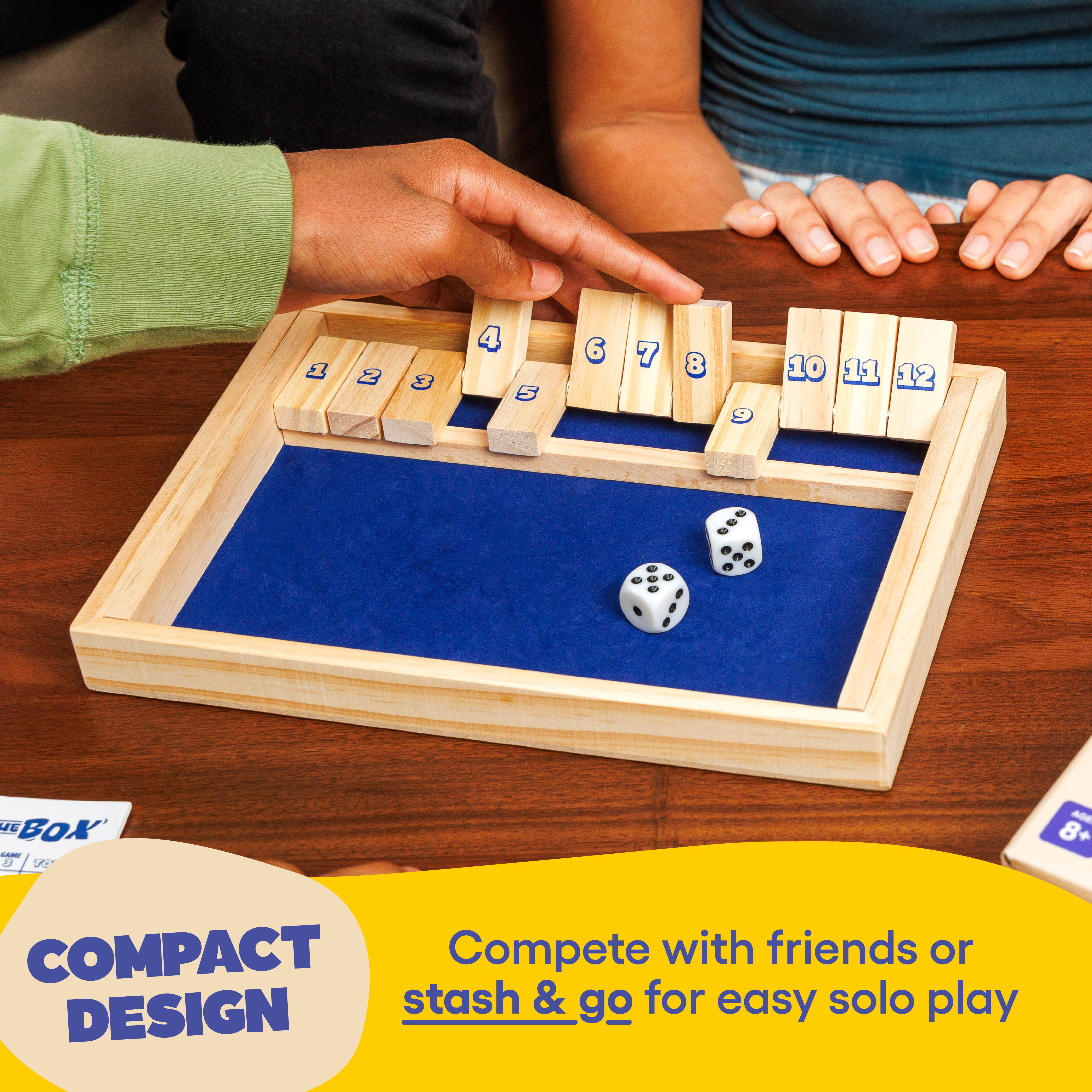 What Do You Meme? Shut The Box Strategy Board Game (Wooden Game Set) 8kg57