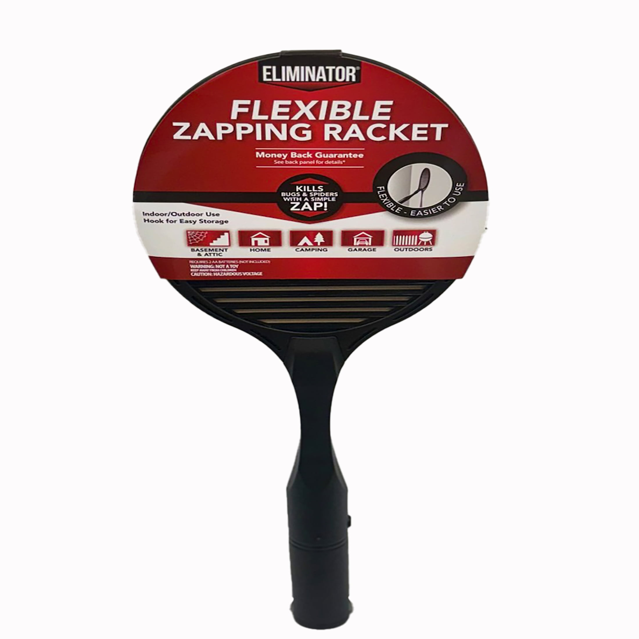 Eliminator Flexible Bug Zapping Racket (Black, 1 Pack) 8mx6y