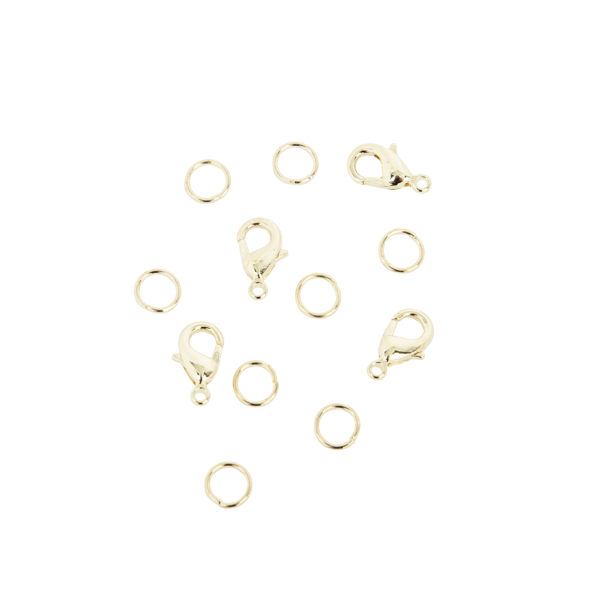 Cousin DIY Gold Dainty Long Link Chain for Jewelry Making, Durable Metal Bracelet Base (Gold, 7.5 in, 2 Pack) gkdfa