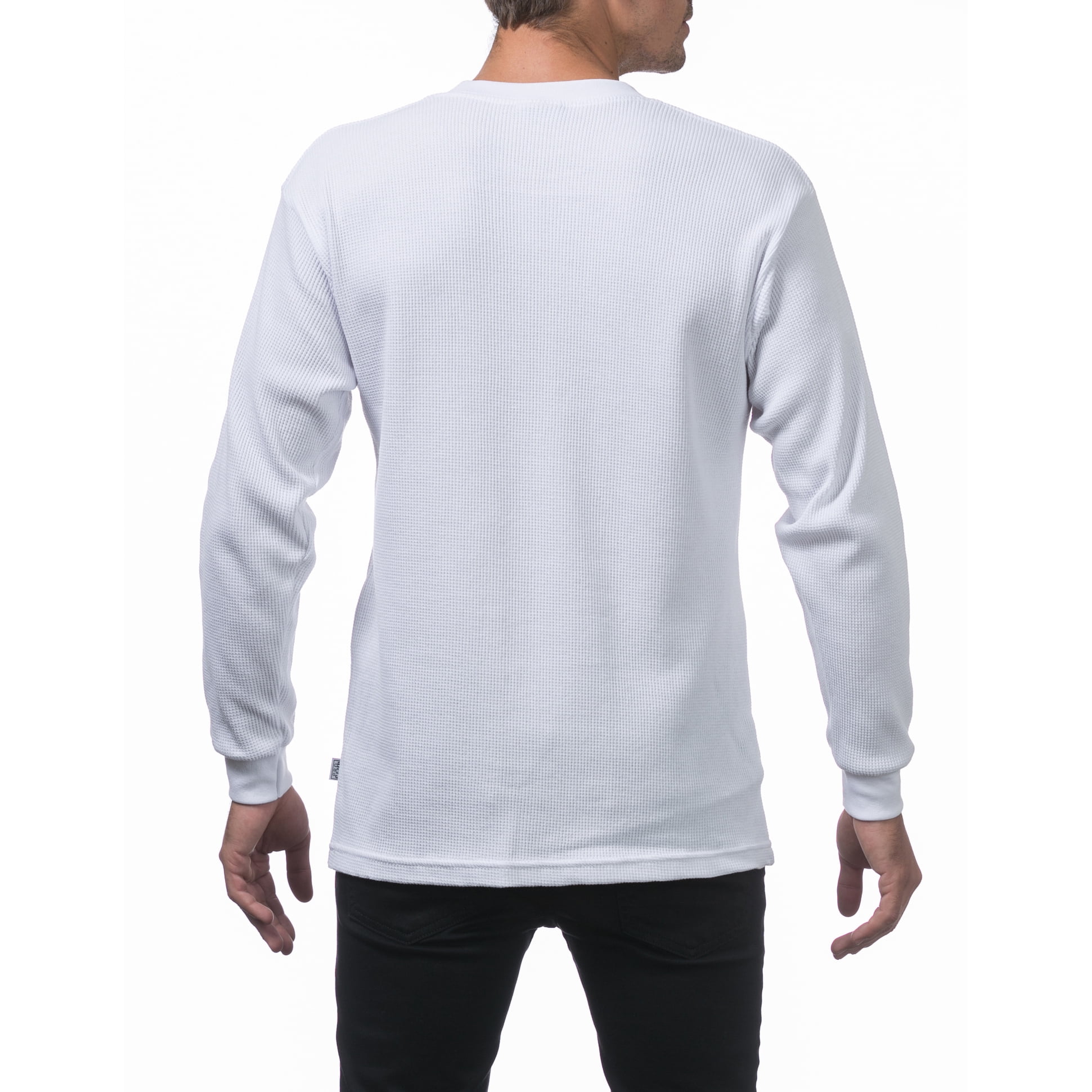 Pro Club Men's Heavyweight Cotton Long Sleeve Thermal Shirt (White, Small) 86ela