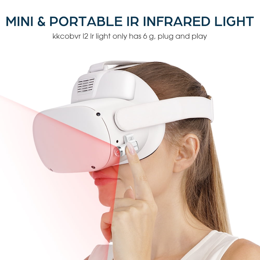 KKCOBVR I2 Infrared Illuminator for Meta Quest 2 and PSVR2 (White, 1 Pack) 3r403 - Image 2