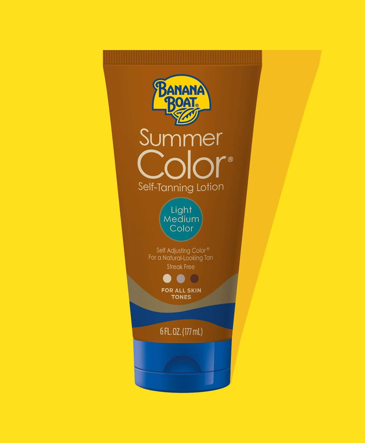 Banana Boat Summer Color Self-Tanning Lotion, Streak-Free Formula (Light/Medium, 12 oz, 2 Pack) oi285