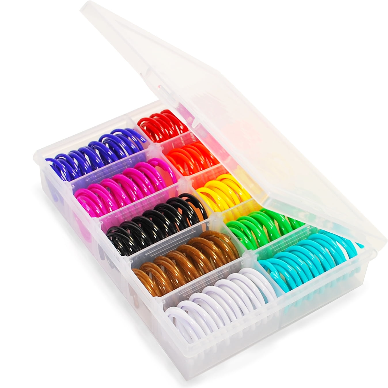 JoyArrive Cat Spring Toys for Indoor Cats, Interactive Self-Play Hunting Coils for Kittens (Multicolor, 40 Pack) cpyye