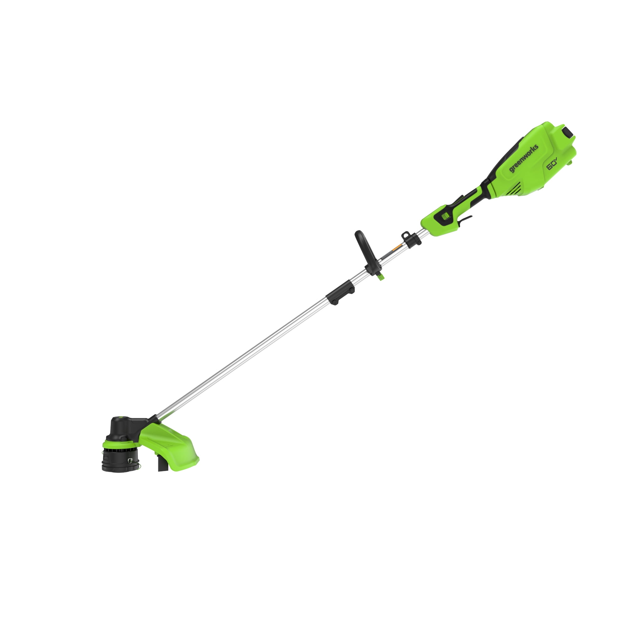 Greenworks 60V 16 in. Front Mount String Trimmer with 2.5Ah Battery and 3A Charger (Green, 16 in.) d05mu