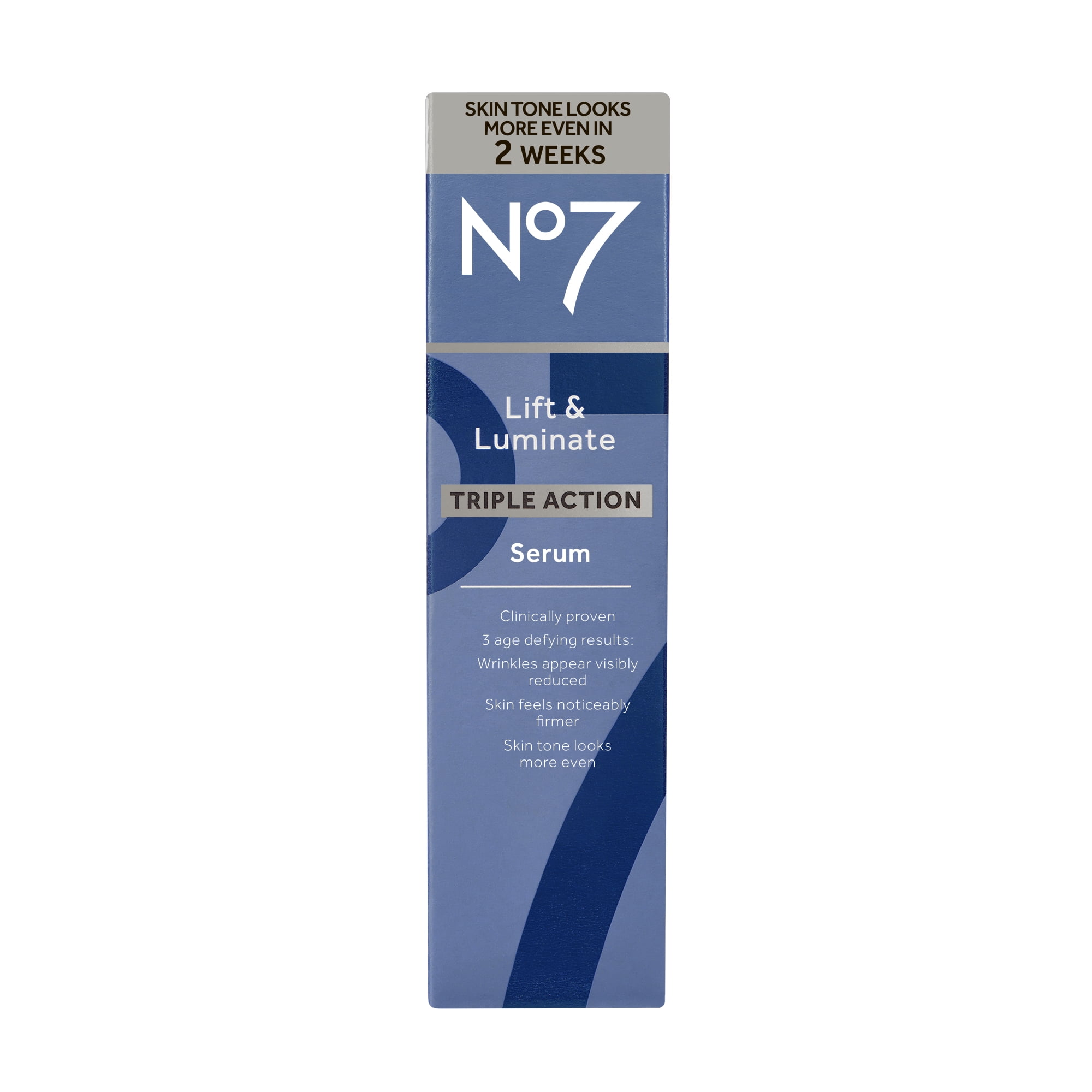 No7 Lift & Luminate Triple Action Face Serum with Collagen Peptides for Radiant Skin (1 oz) updot