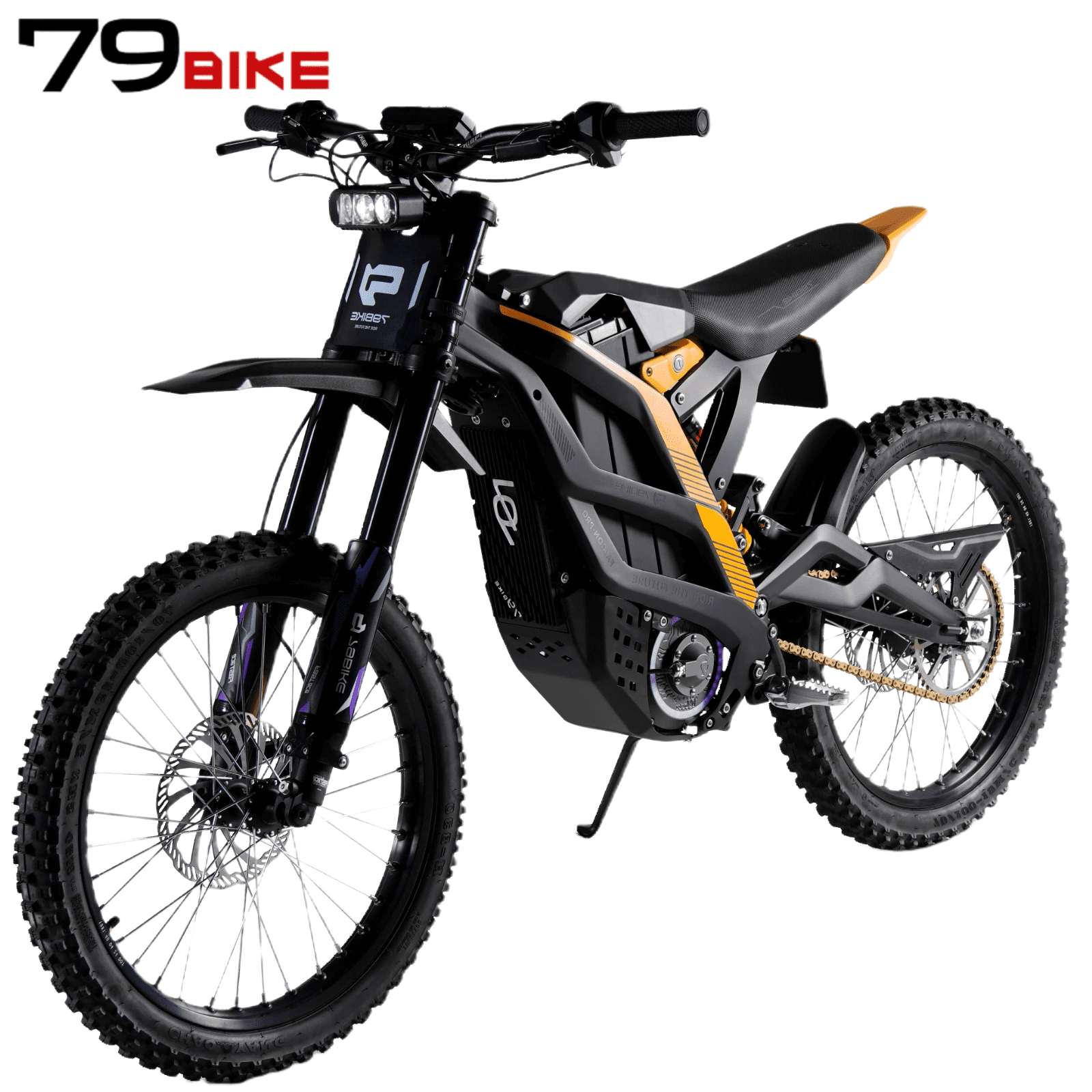 79Bike Falcon Pro Electric Bike for Adults, High-Performance Off-Road E-Bike with 72V Battery (Black) 3g516