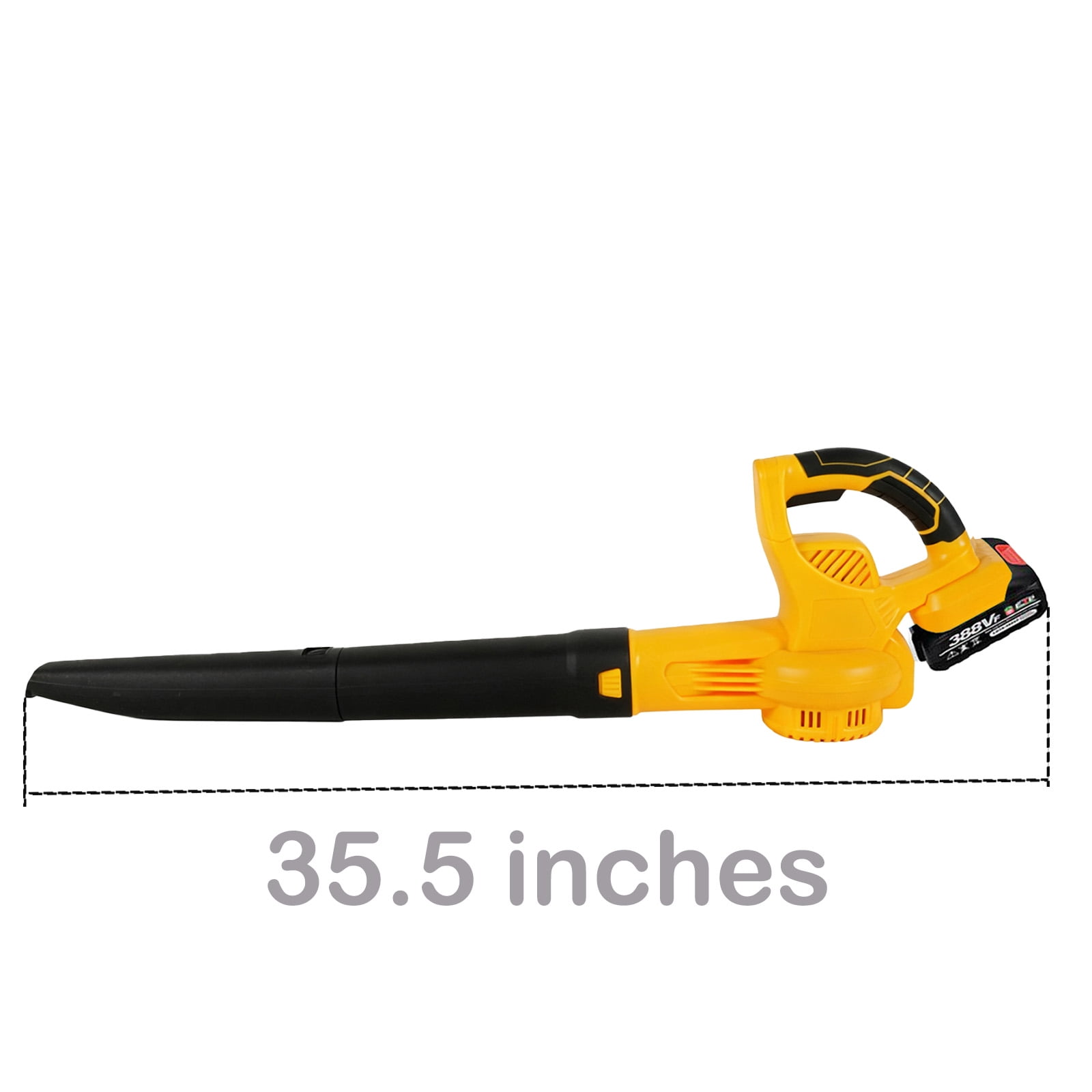 Susuzi 21V Cordless Leaf Blower, Brushless Motor Power Sweeper with 2 Batteries (2.7 lb) ql1yf