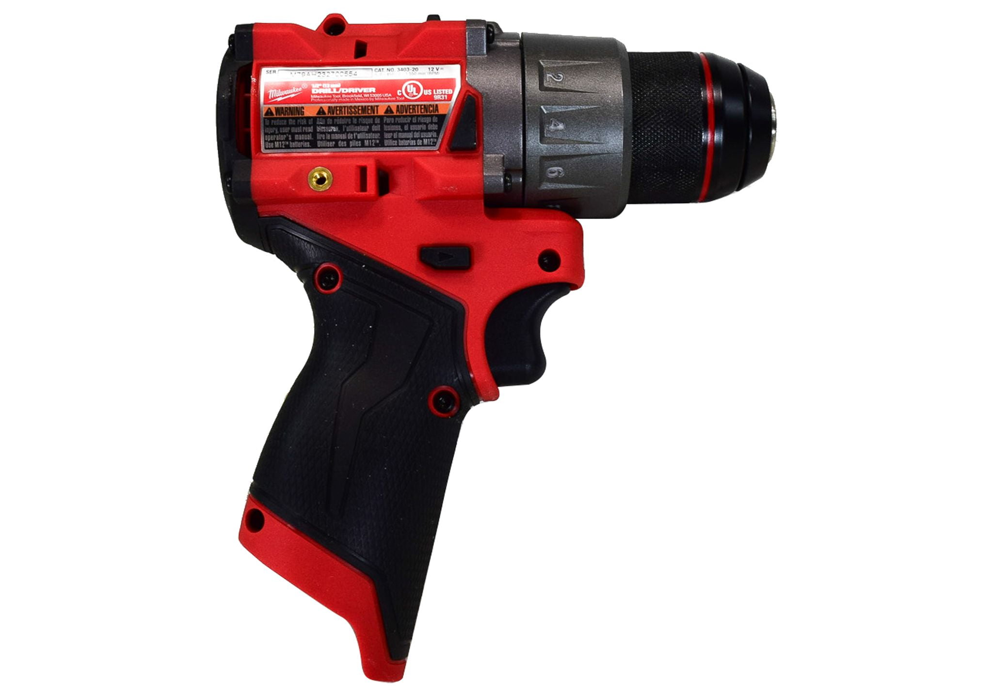 Milwaukee M12 FUEL 12V Brushless Cordless 1/2 in Drill Driver (Red, 12V) 2kajz