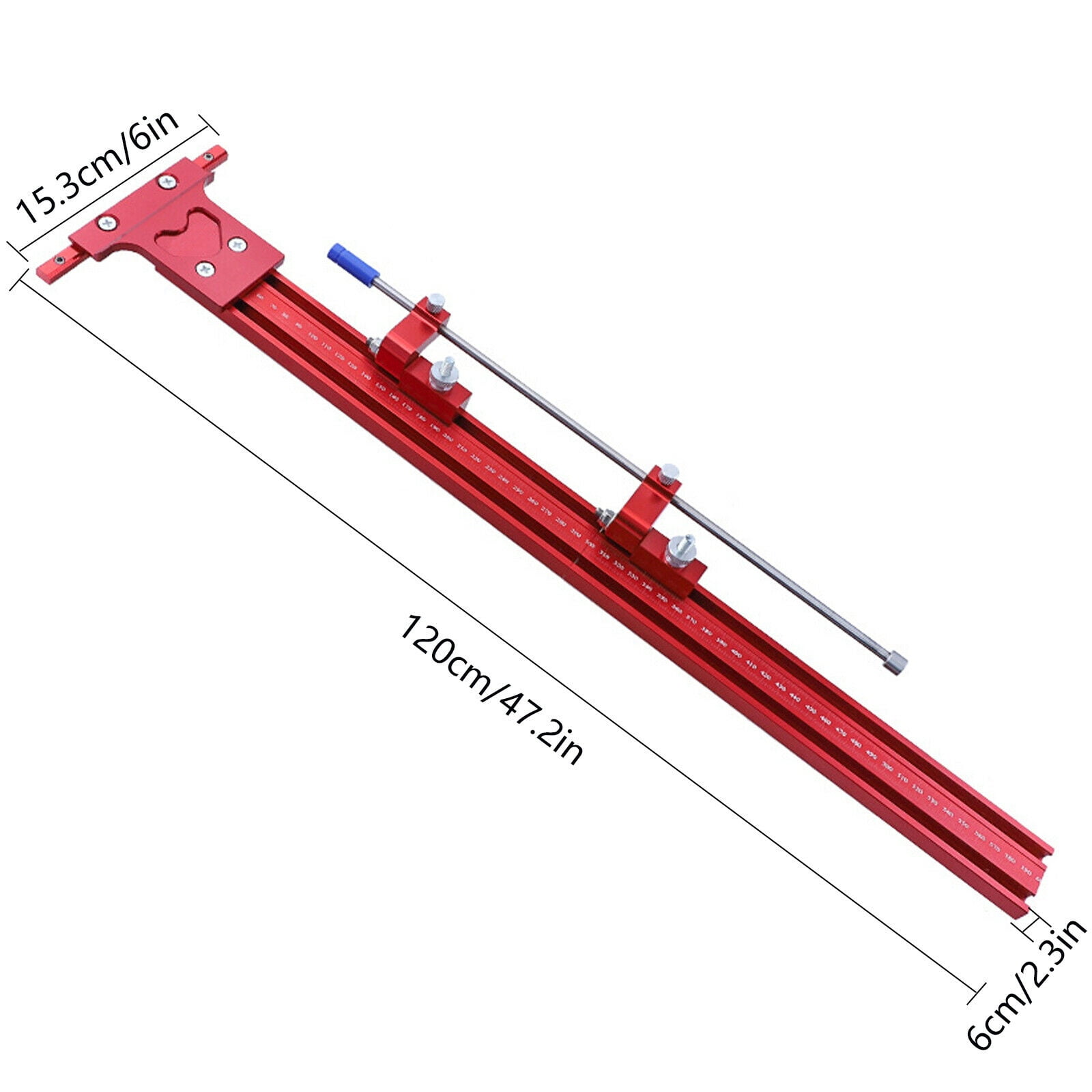 TOOL1SHOoo Aluminum Alloy Carpentry Woodworking Parallel Slide Splicing Tool (Red, 12 in) kodau