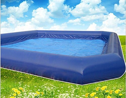 EQCOTWEA Inflatable Water Walking Pool with 110V Blower for Backyard Recreation (Blue, 23x23x1.8 ft) zu1l0