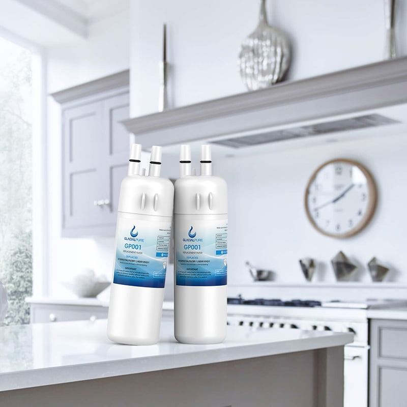 GlacialPure EDR1RXD1 Refrigerator Water Filter Replacement for WHR1RXD1 W10295370A (3-Pack) 5ex7g