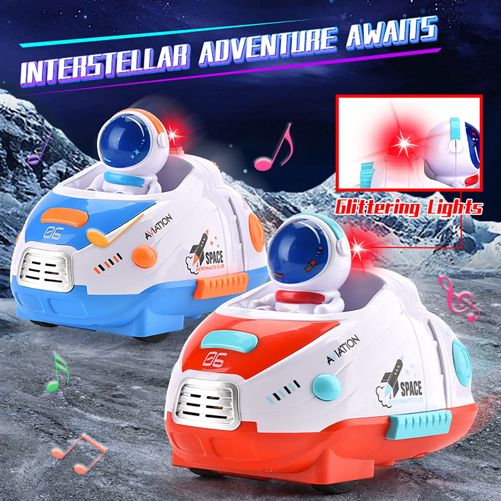 Kivdit RC Ejecting Bumper Cars, 2-Player Remote Control Battle Set with LED Lights and Sound (Red and Blue, 2 Pack) gixpx