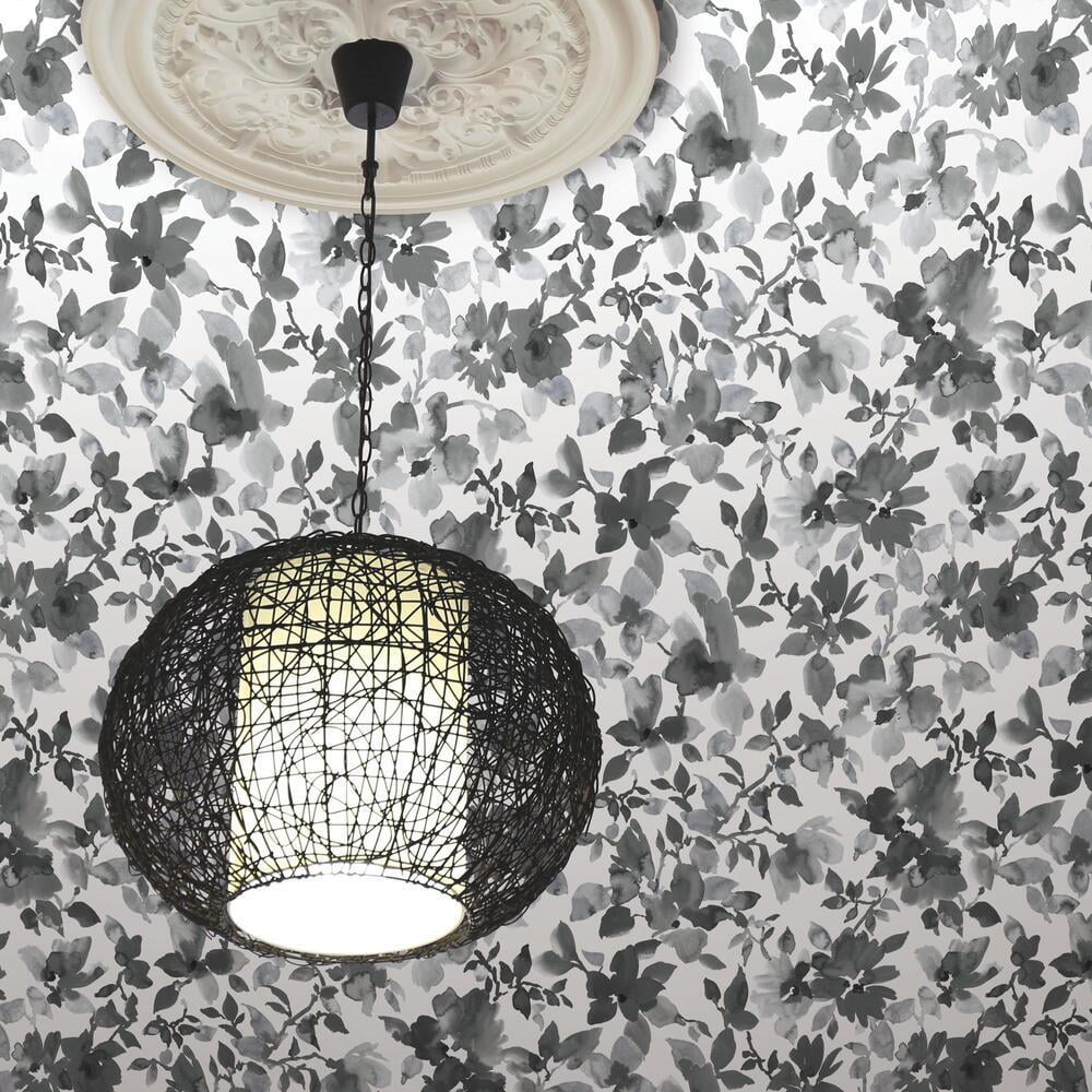 RoomMates Floral Peel and Stick Wallpaper, Removable Self-Adhesive Wall Decor (Light Pink, 28.18 sq ft) 01qoa