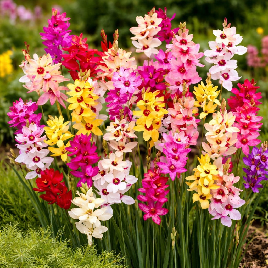 Touch Of Eco Bee & Butterfly Blooming Collection Perennial Flower Bulbs (Pink, Yellow, Red, White, 100 Count) pl232