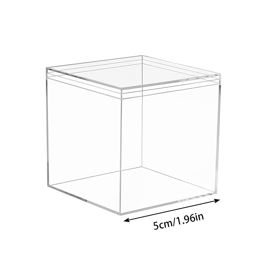 Hnlhot Clear Plastic Storage Containers with Lids, Airtight Organizer Boxes for Jewelry and Craft Supplies (12-Pack, 2 in) 6lcv9