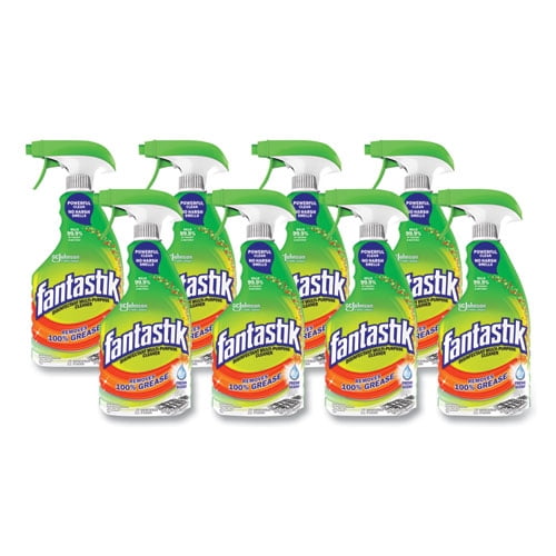 Fantastik All-Purpose Cleaner, Fresh Scent, Heavy-Duty Grease Remover (8 Pack, 32 fl oz) lgryi