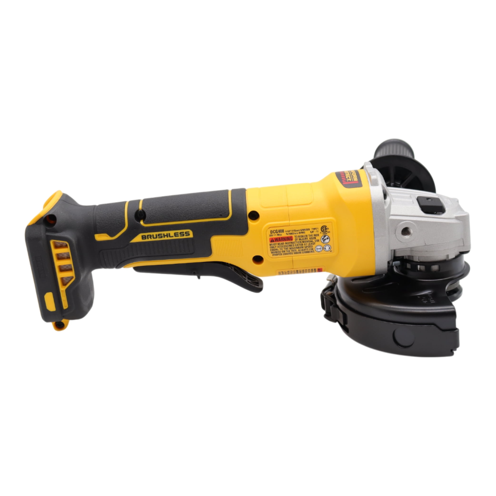 DEWALT 20V MAX Cordless Paddle-Switch Grinder, Brushless Motor, Perform & Protect Safety Features (4.5 in, Bare Tool) 7mffy