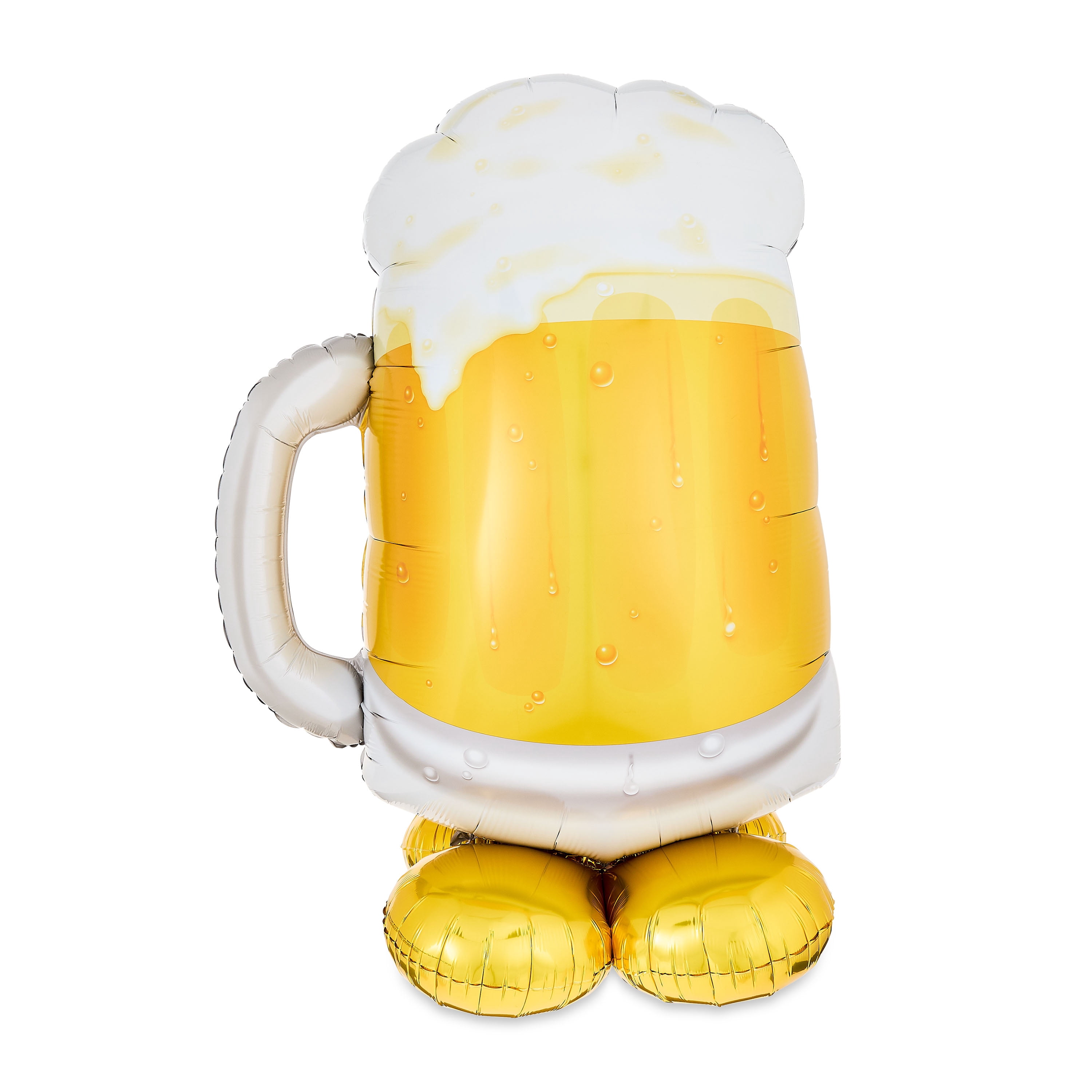 Way To Celebrate Beer Mug Balloon Inflatable Party Decoration (Gold, 49 in) dztue