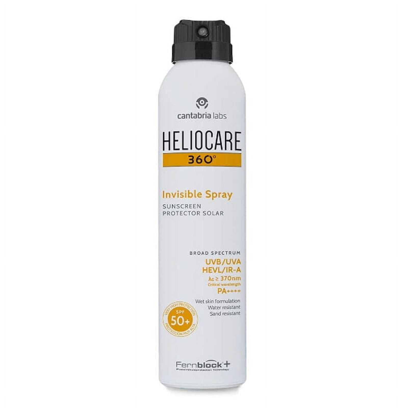 Heliocare 360 Invisible SPF 50+ Sunscreen Spray (Clear, 6.76 fl oz) z8ivm