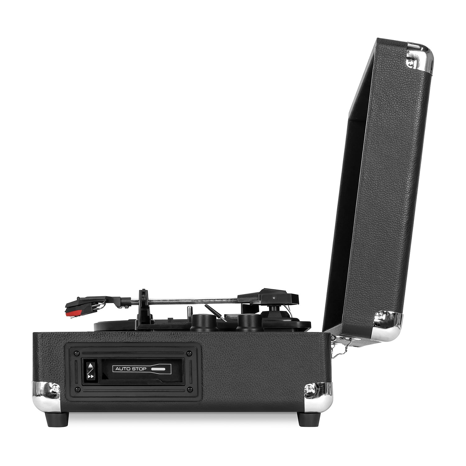 Victrola Journey+ Portable Bluetooth Suitcase Record Player with Cassette Player (Black) vkwkw