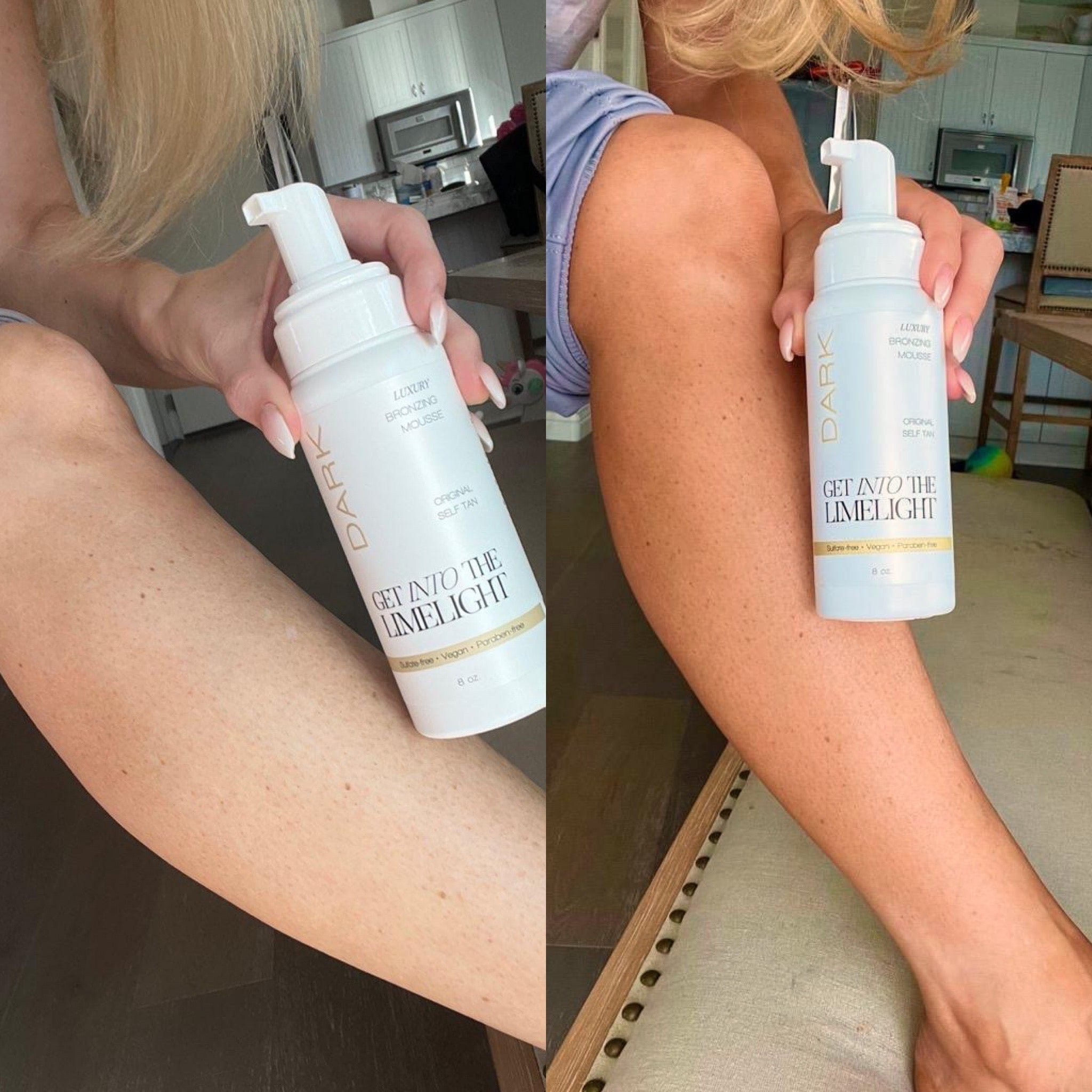 Get Into The Limelight Dark Sunless Tanning Mousse (Dark, 2 Pack, 10 fl oz) inf9f
