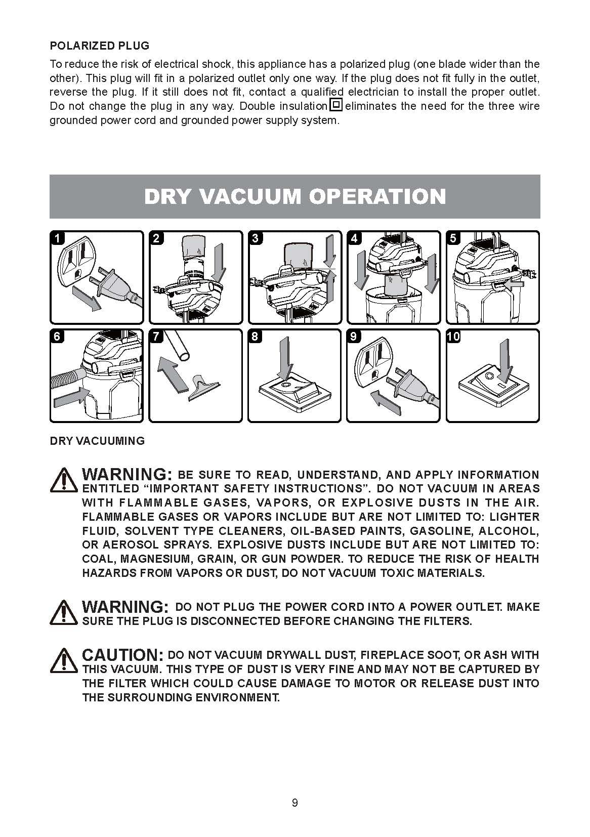 Hyper Tough Wet/Dry Vacuum Cleaner, Portable Handheld Shop Vac for Home and Garage (Black, 1.5 gal) hyadm