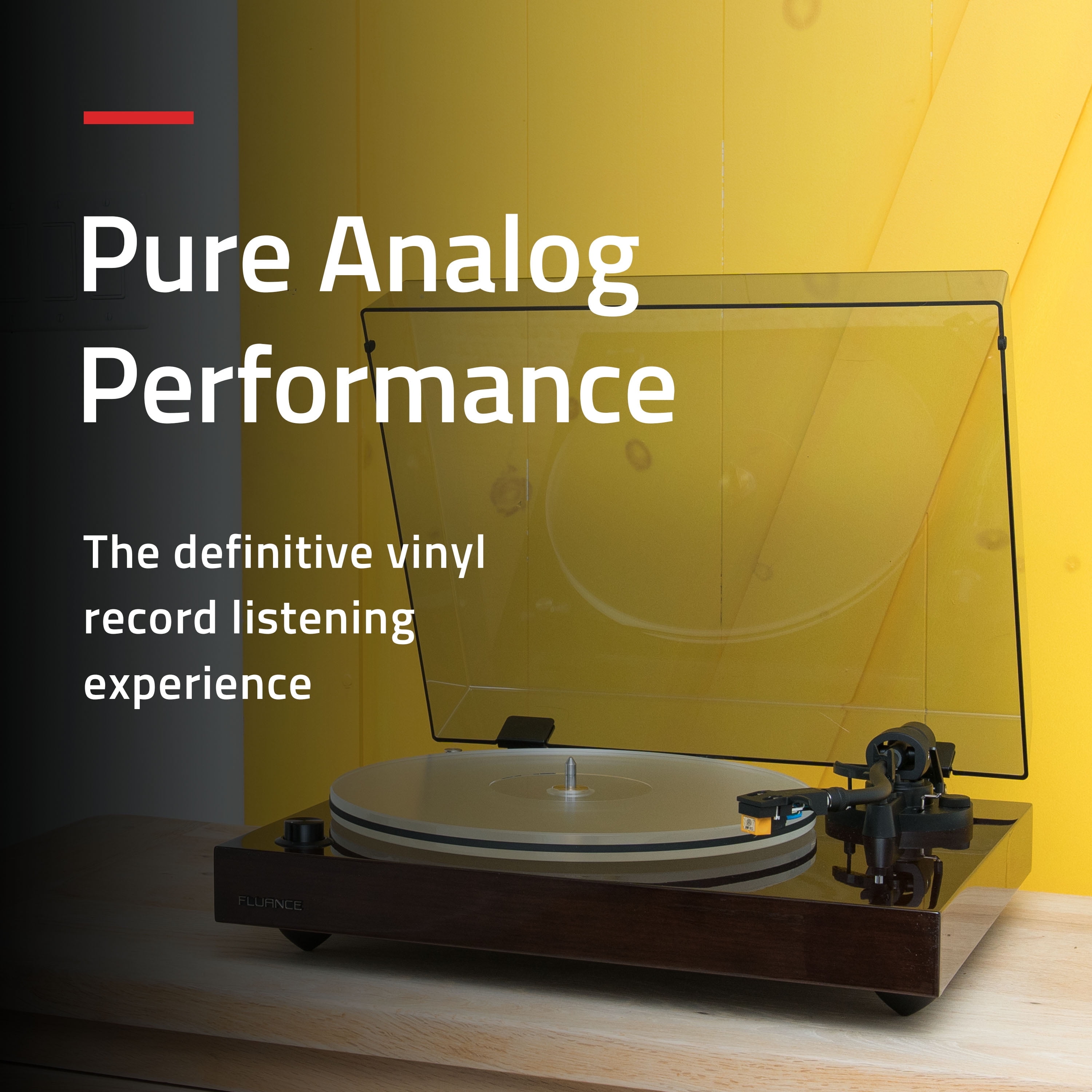 Fluance RT85N Reference High Fidelity Vinyl Record Player with Nagaoka MP-110 Cartridge and Acrylic Platter (Lucky Bamboo) iyla9