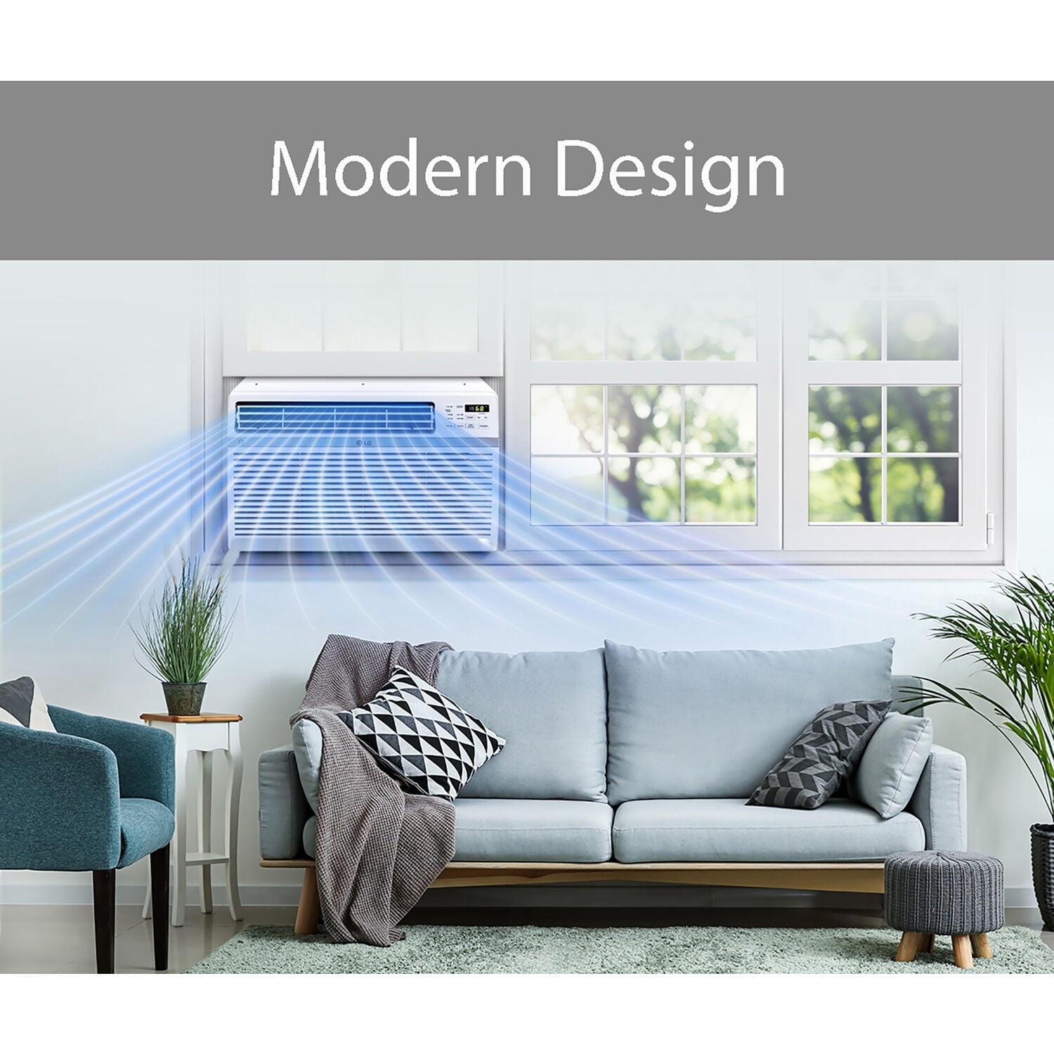LG 18,000 BTU Window Air Conditioner with Remote Control (White, 1000 sq ft) r8k9w