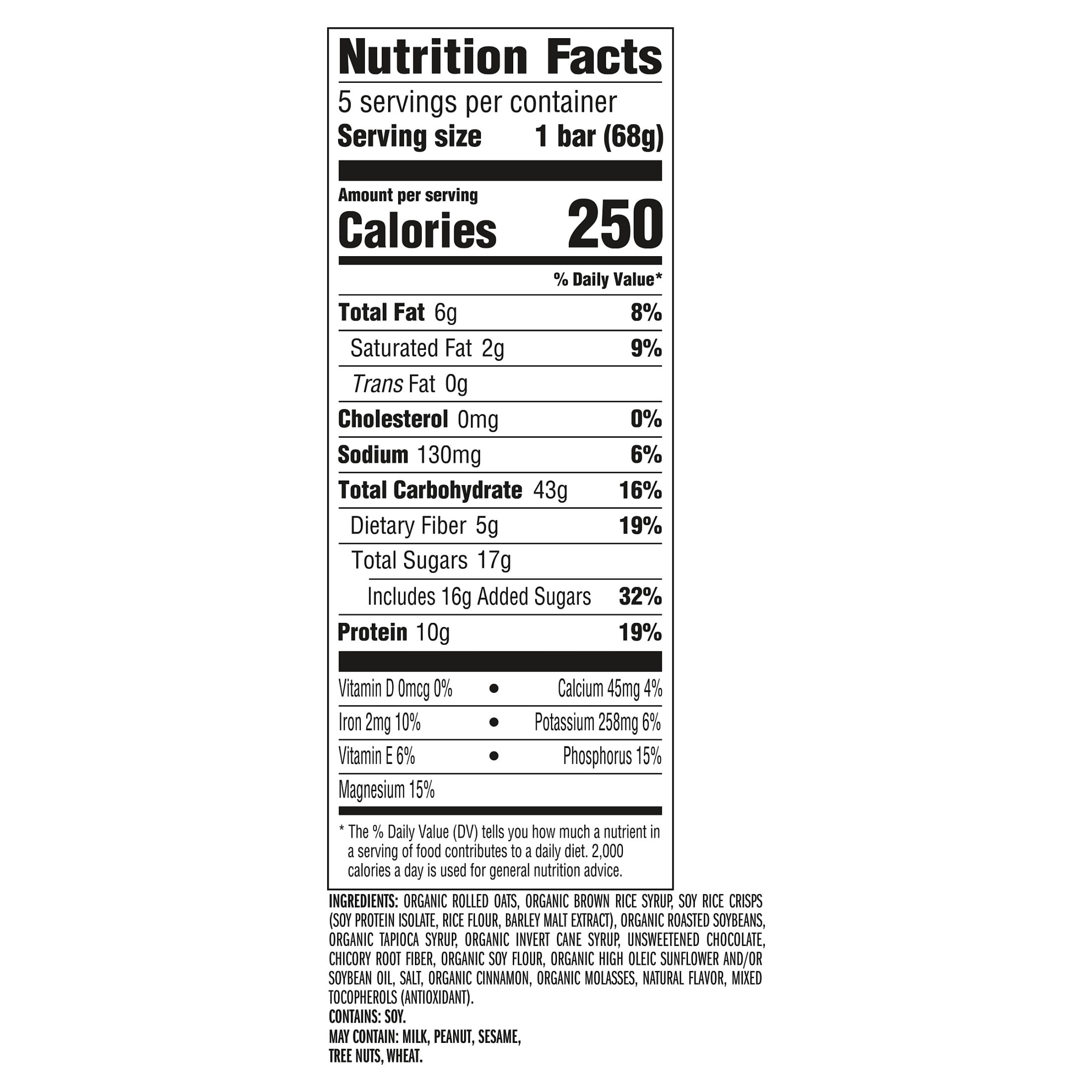 Clif Bar Energy Protein Bars, Chocolate Chip (5 Count, 9.5 oz) 65ebw