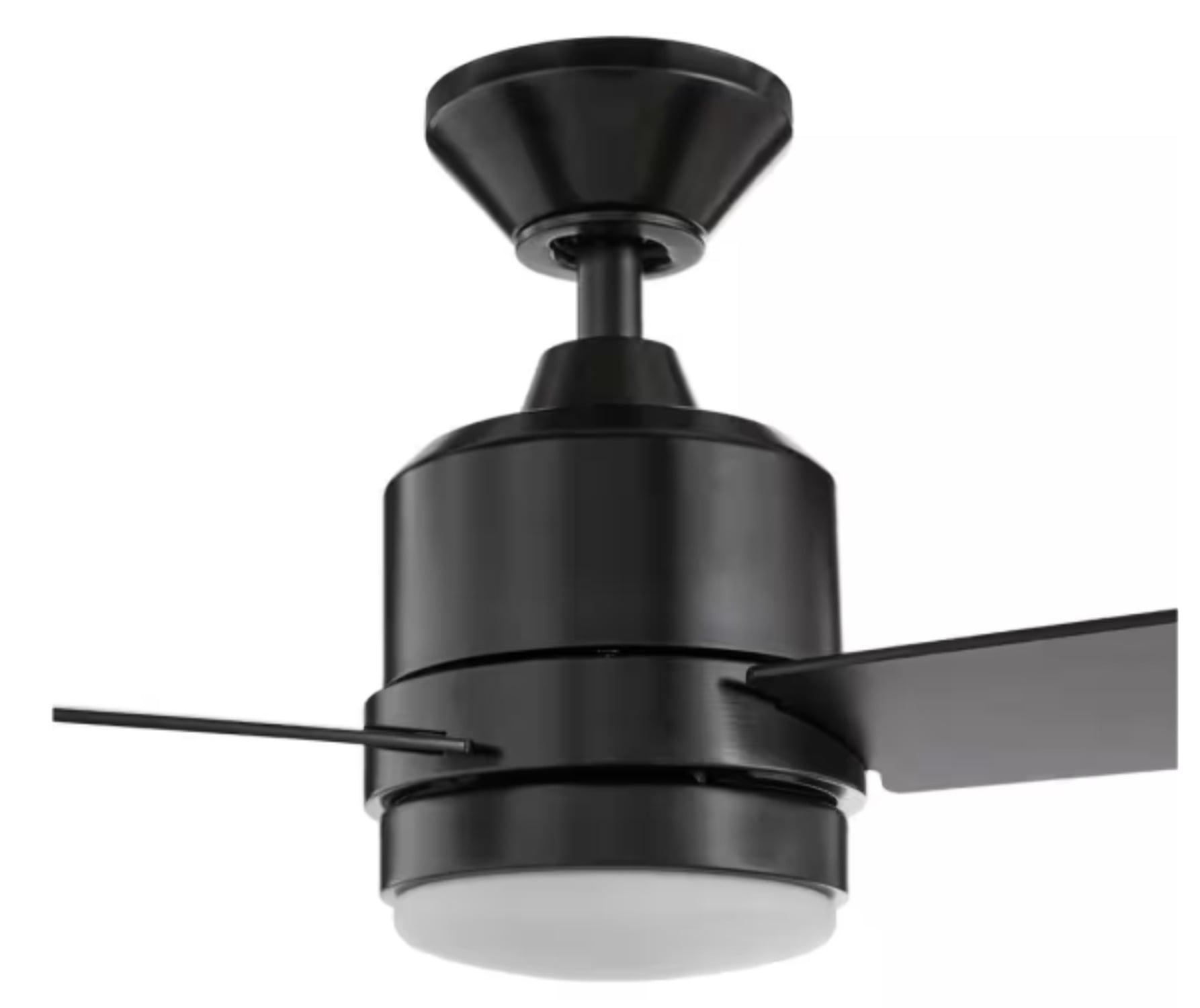 Hampton Bay Castlegate 44 in. Indoor LED Ceiling Fan with Light Kit and Remote (Black, 44 in.) yattj