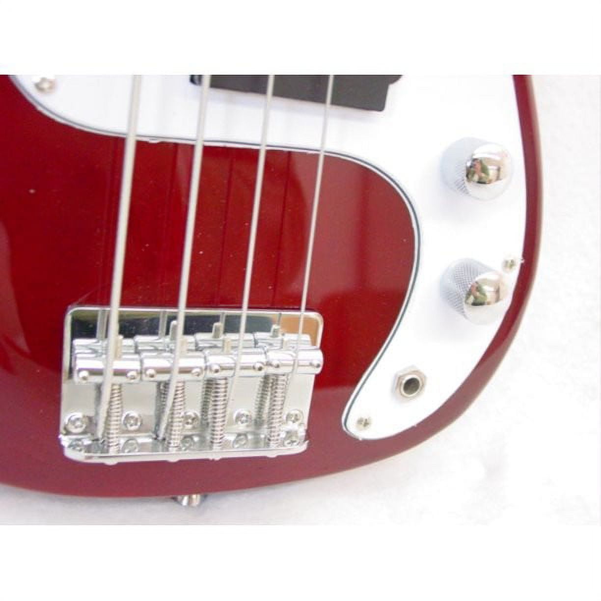 EDMBG Electric Bass Guitar for Kids, Small Scale Mini Instrument (Red, 36 in) e9s5i