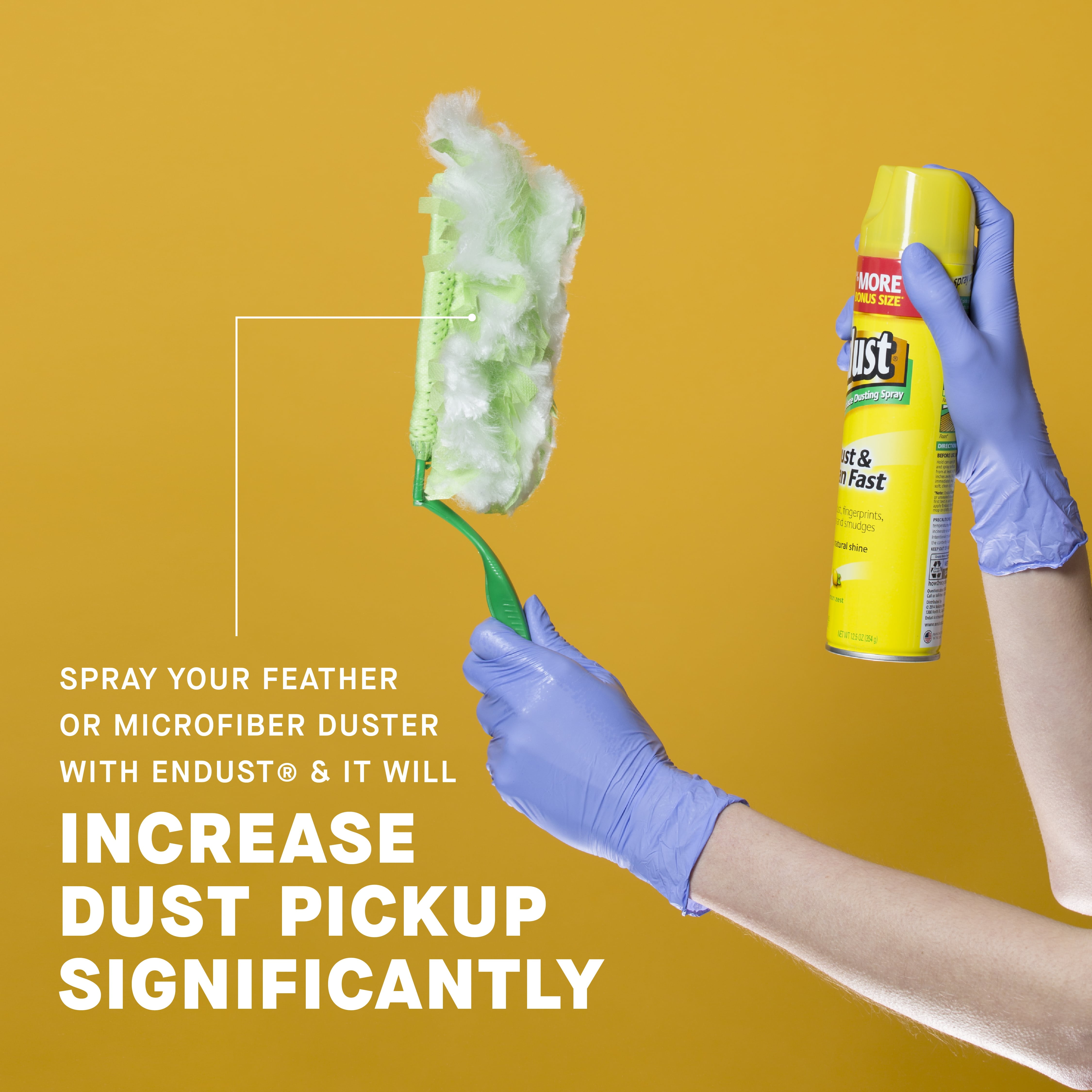 Endust Multi-Surface Dusting and Cleaning Spray, Lemon Zest Scent (12.5 oz) i3v1n - Image 6