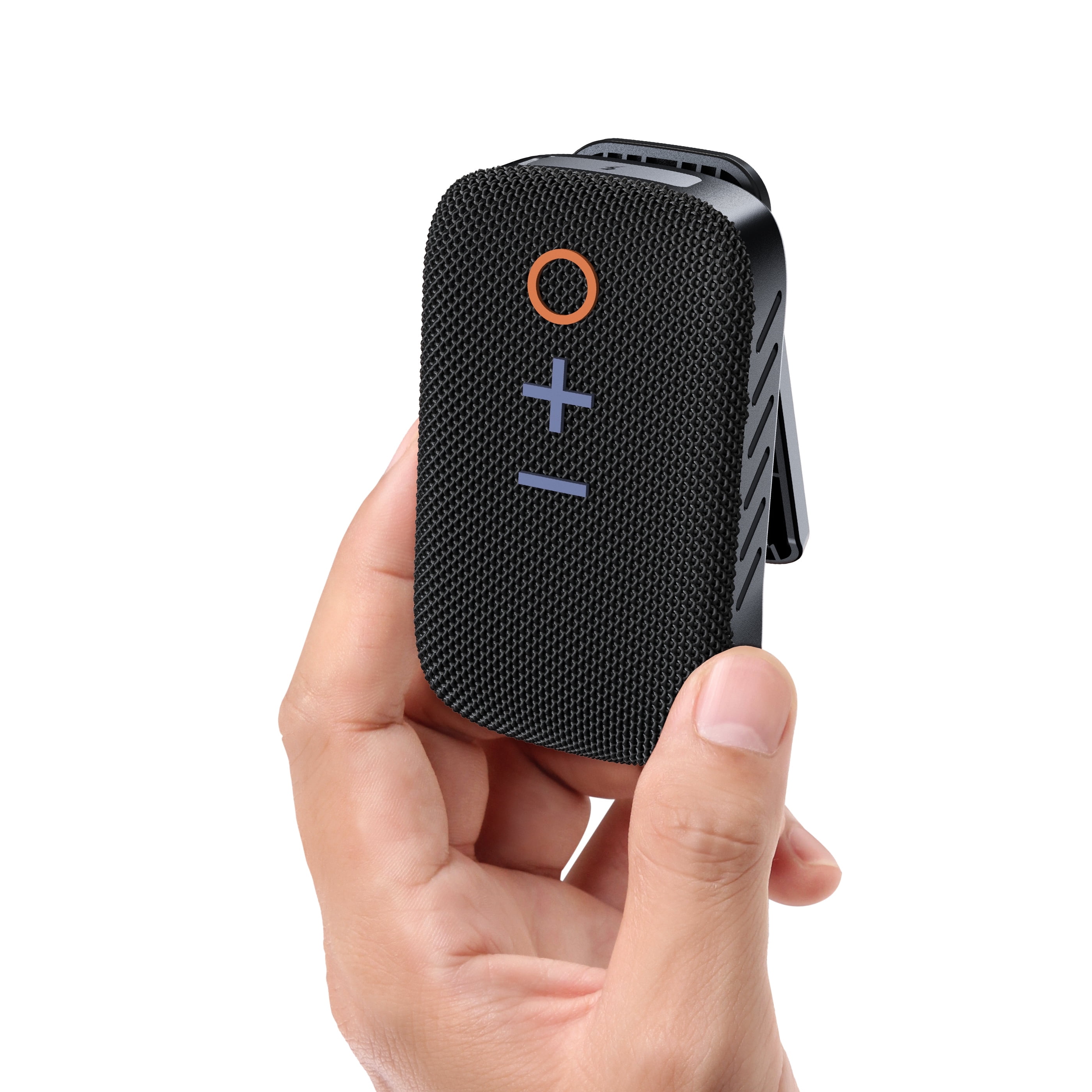 MEE audio goSPKR Wearable Bluetooth Wireless Clip-On Speaker with Built-in Microphone (Black, 1 Pack) q7hfl
